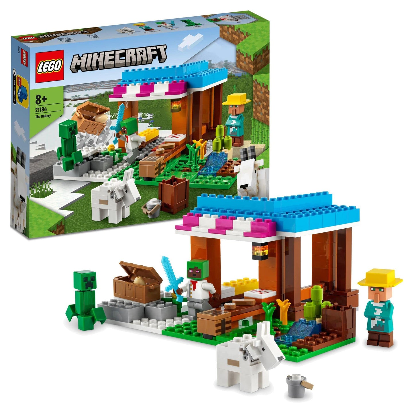 LEGO Minecraft The Bakery Building Kit; Fun Gaming Toy 21184 Amazon