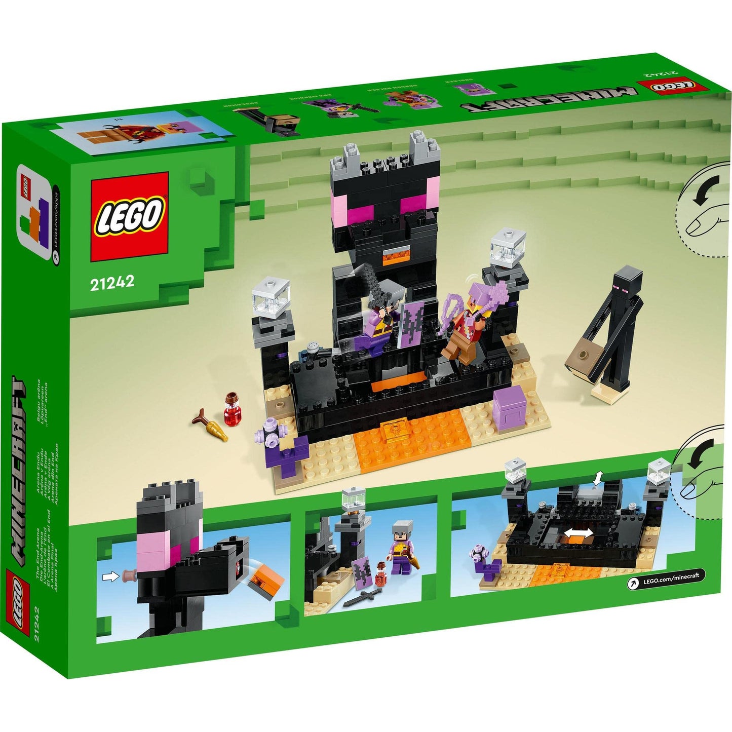 LEGO Minecraft The End Arena 21242 Bnuilding Toy Amazon