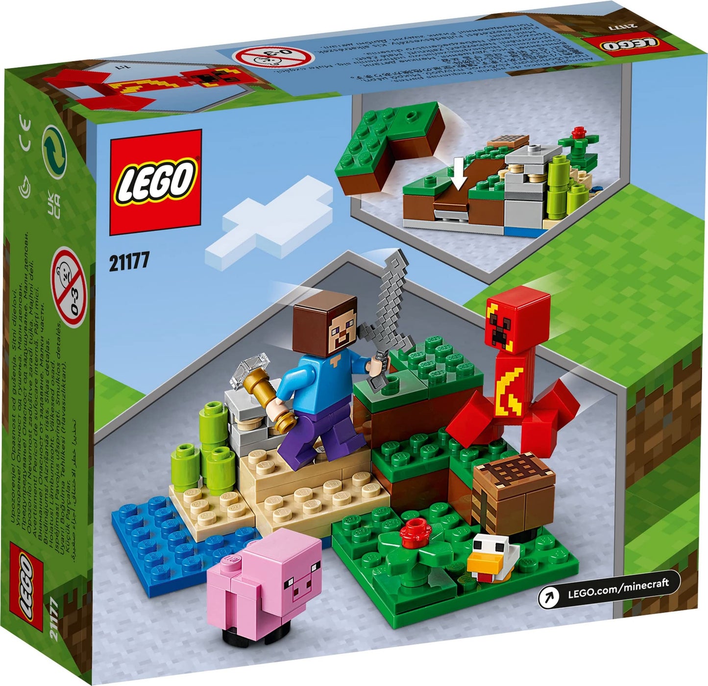 LEGO Minecraft The Creeper Ambush Building Kit 21177 Amazon