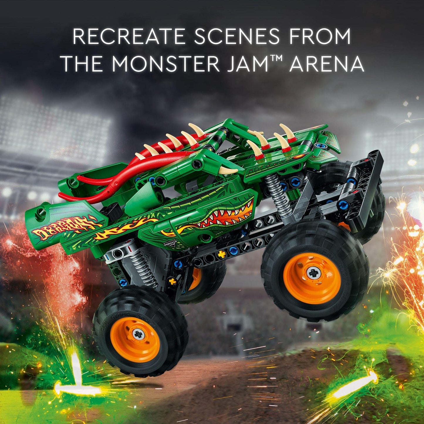 LEGO Technic Monster Jam Dragon 42149 Building Toy Amazon