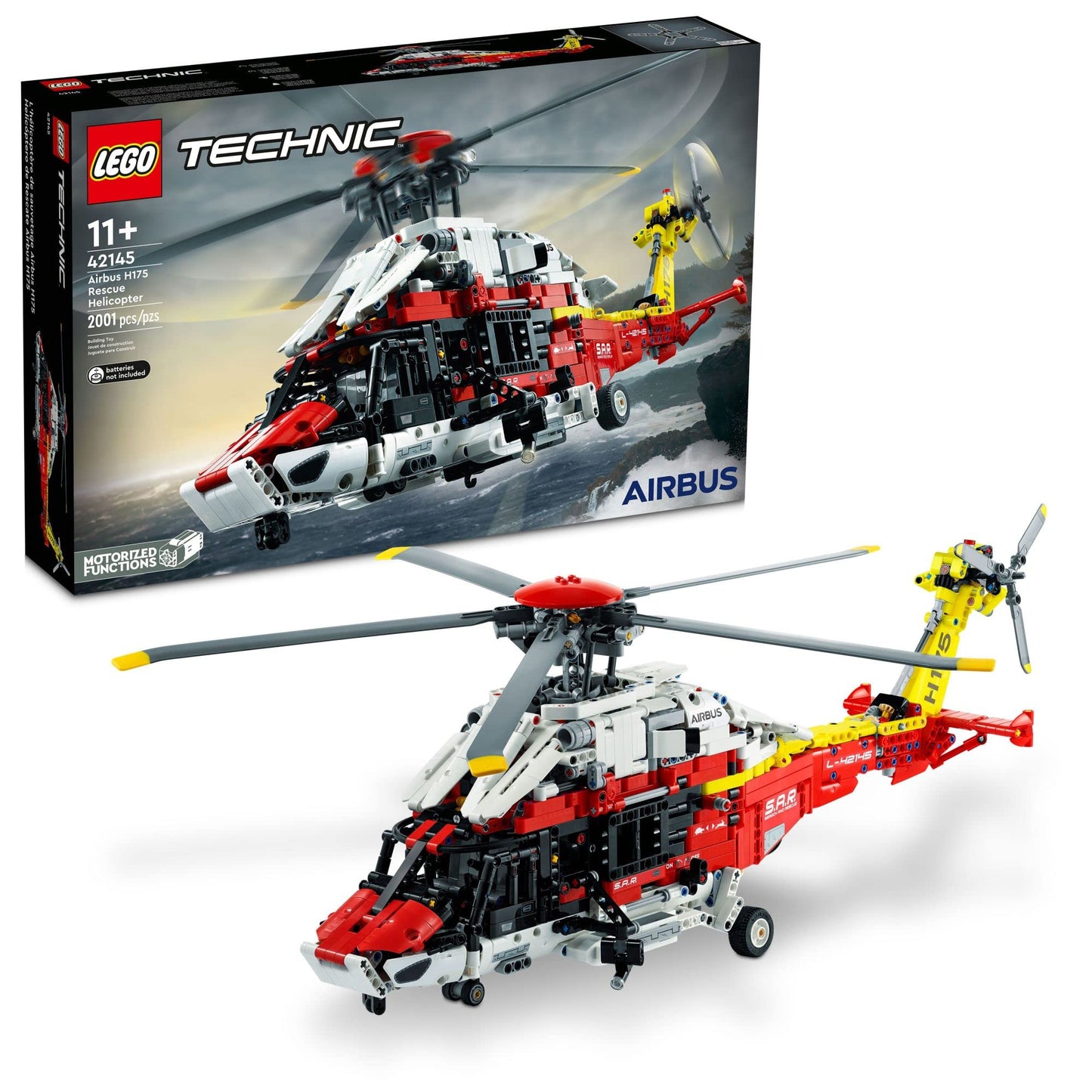 LEGO Technic Airbus H175 Rescue Helicopter 42145 Amazon
