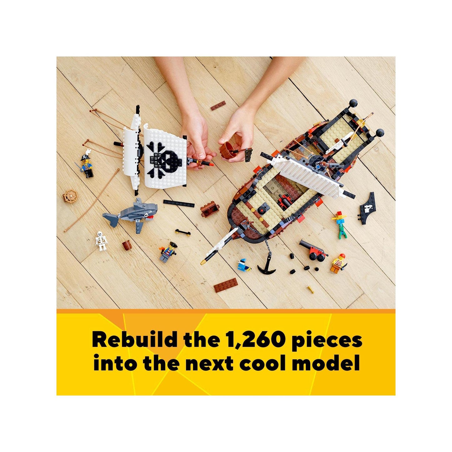 LEGO Creator 3in1 Pirate Ship 31109 Building Kit