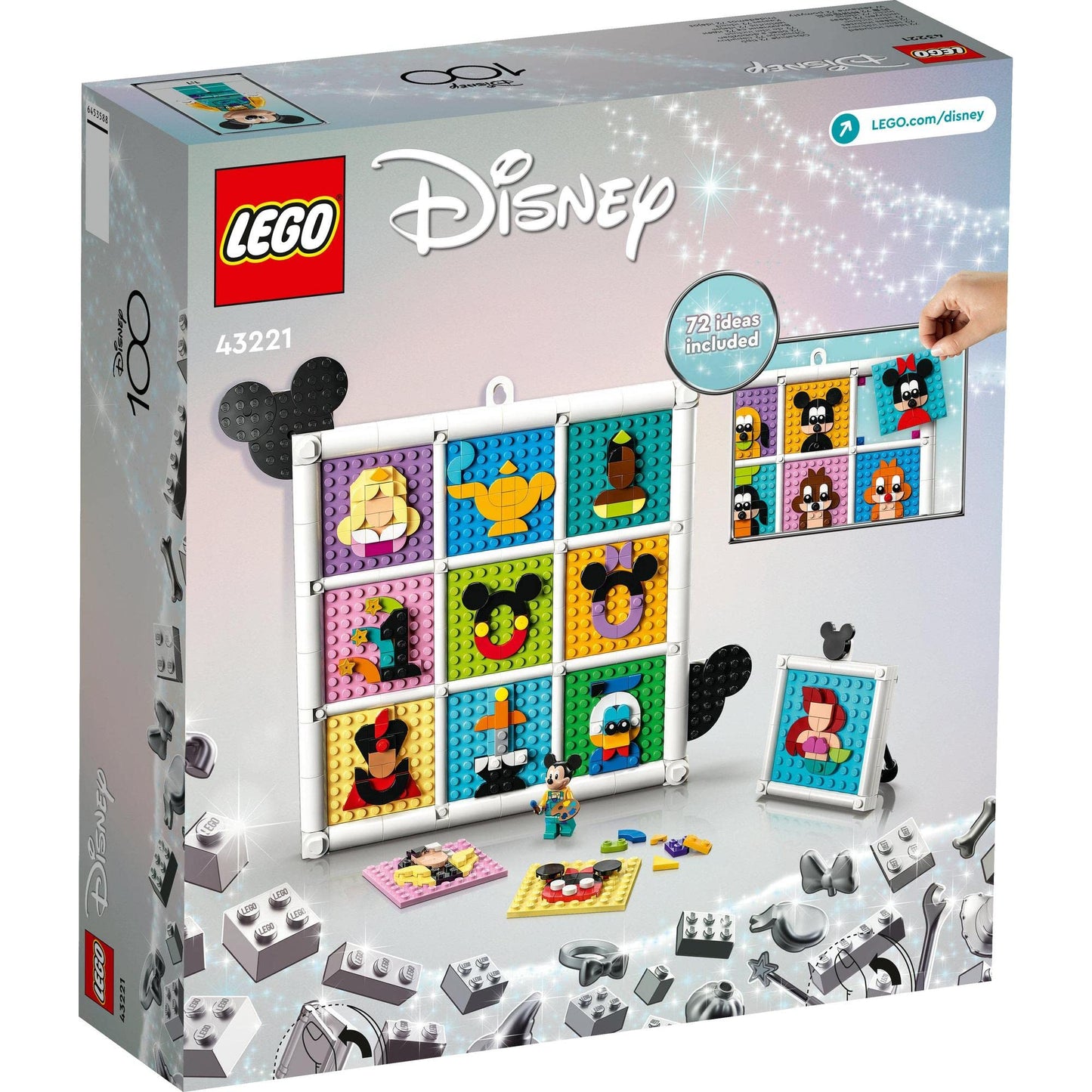 LEGO® Disney Classic 100 Years of Disney Animation Icons 43221 Building Toy Amazon