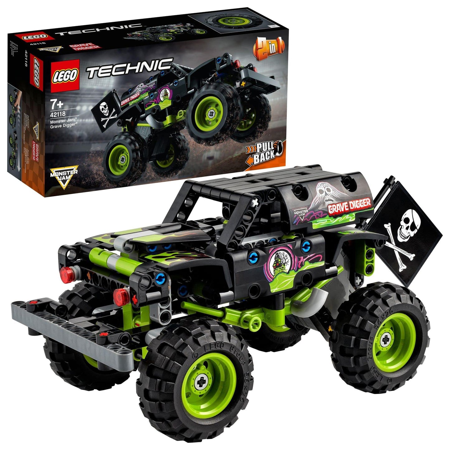 LEGO 42118 Technic Monster Jam Grave Digger Truck Toy Amazon