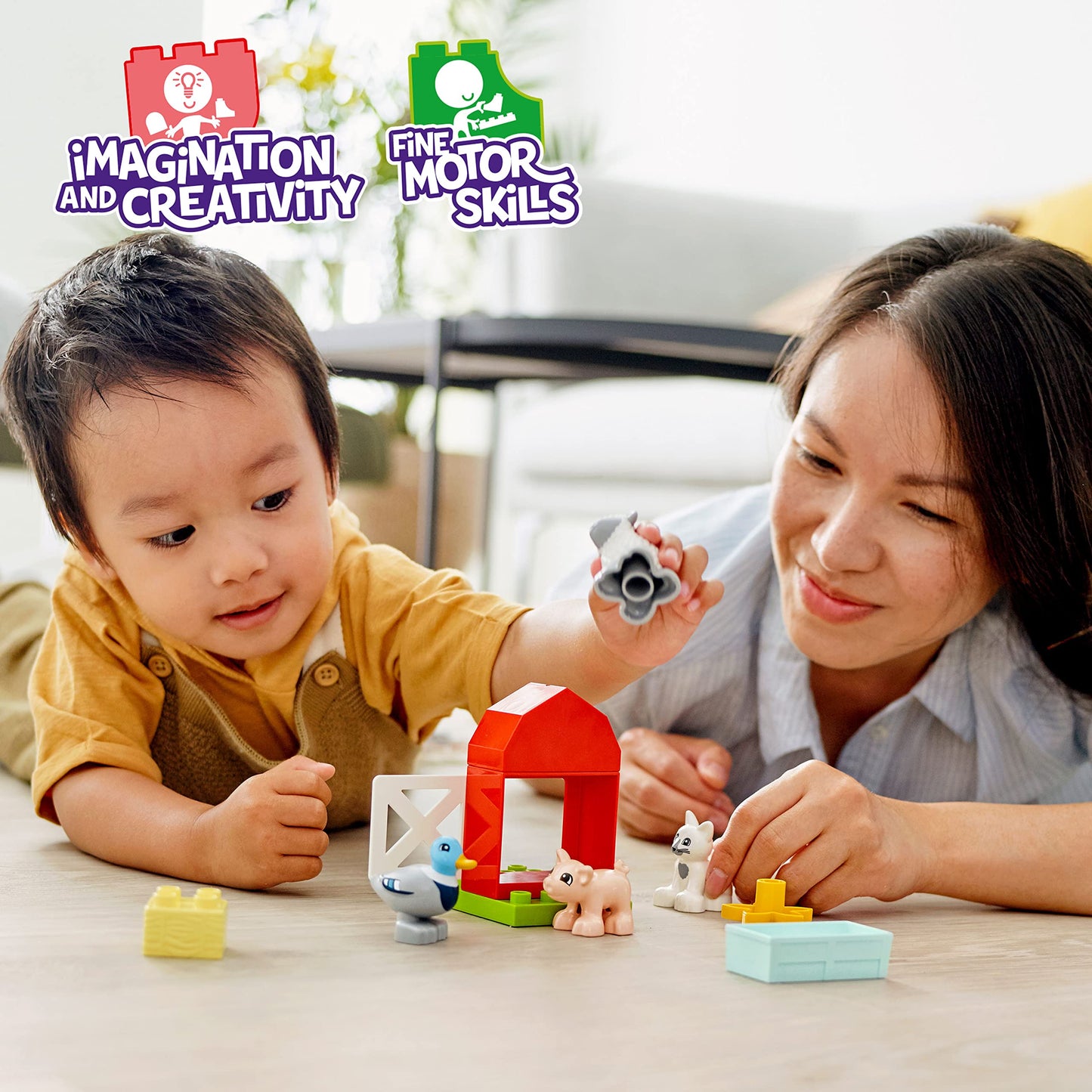 LEGO® DUPLO® Town Farm Animal Care 10949 Imaginative Build-and-Play Toy