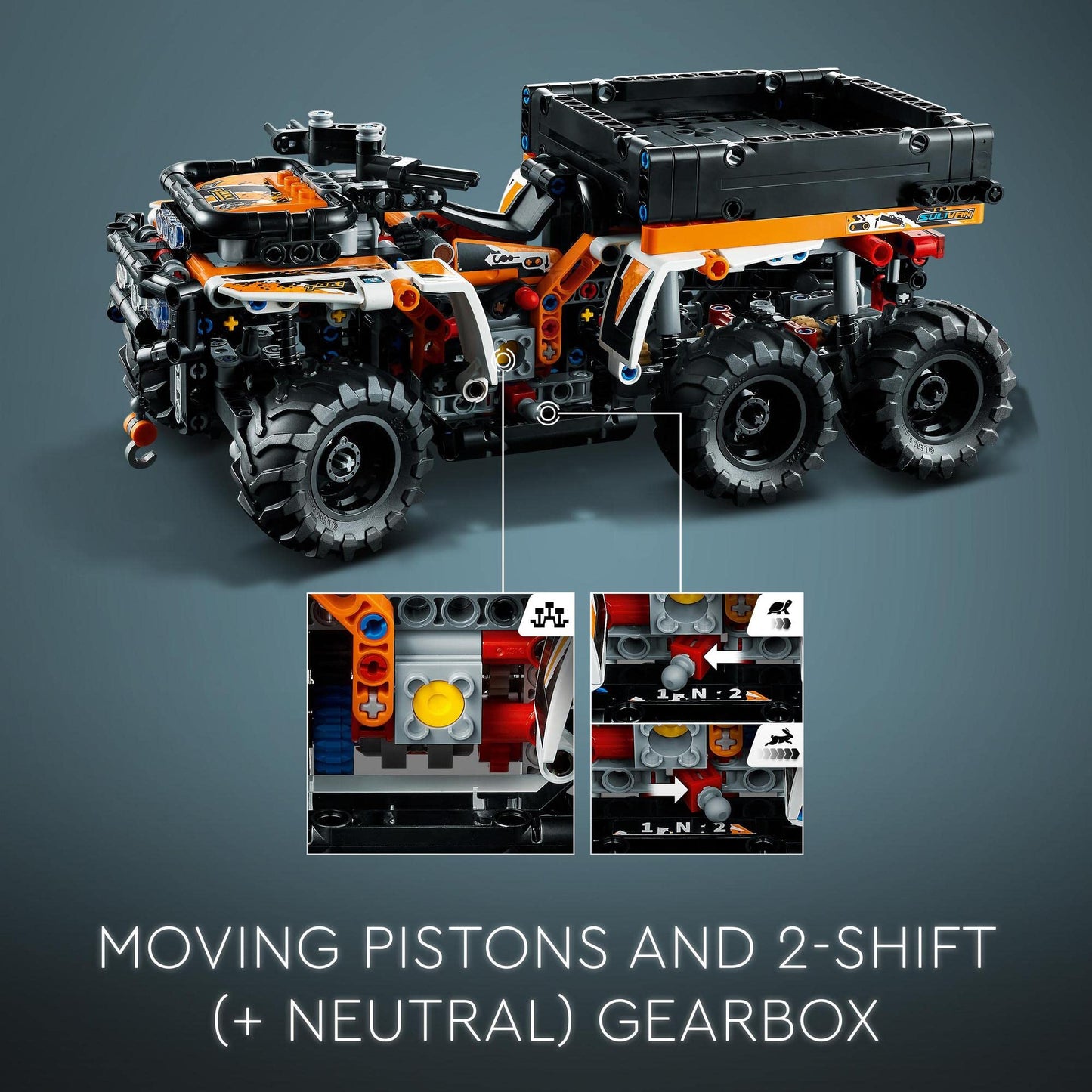 LEGO Technic All-Terrain Vehicle, 6-Wheeled Off Roader 42139 Brick Island