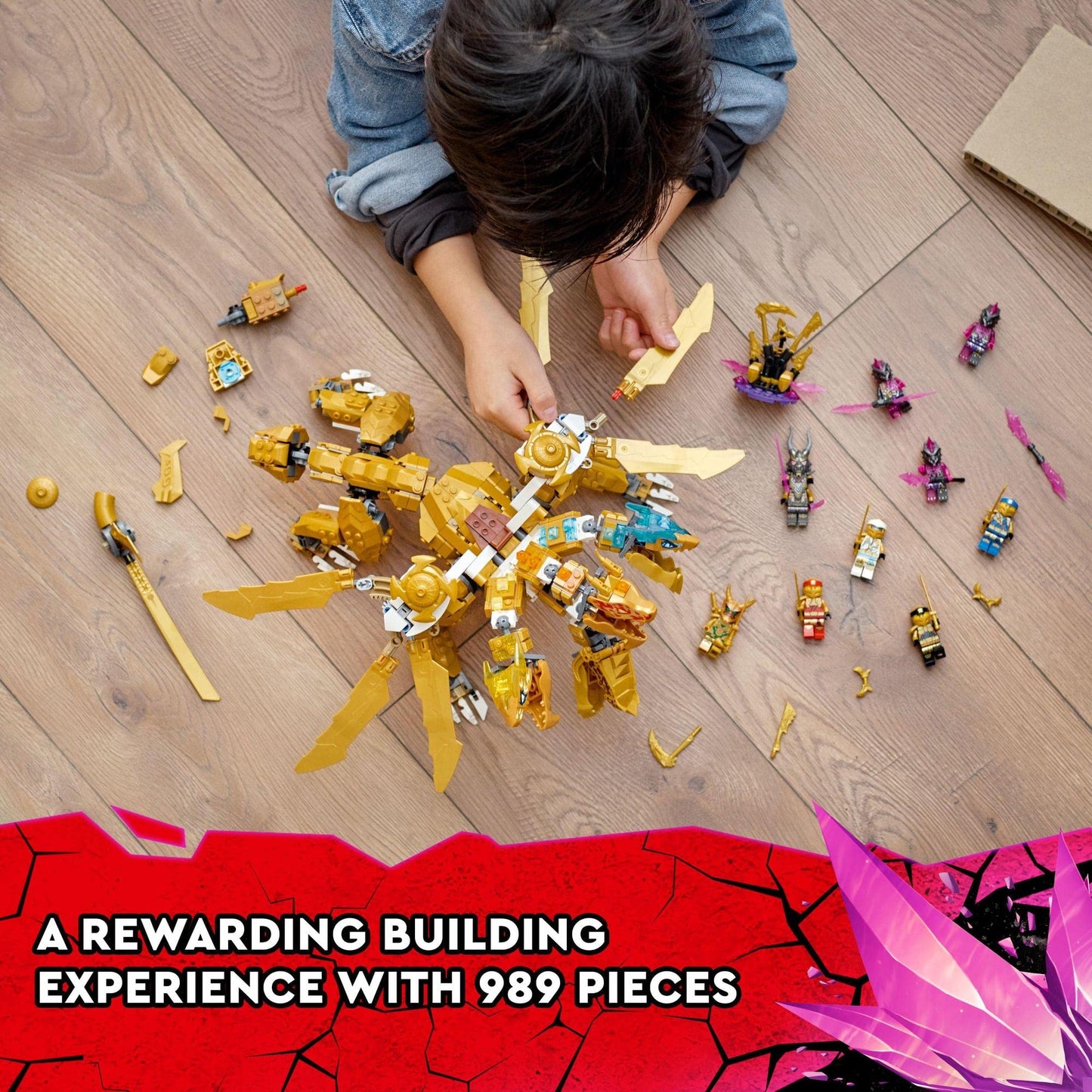LEGO NINJAGO Lloyd’s Golden Ultra Dragon Building Kit 71774 Amazon