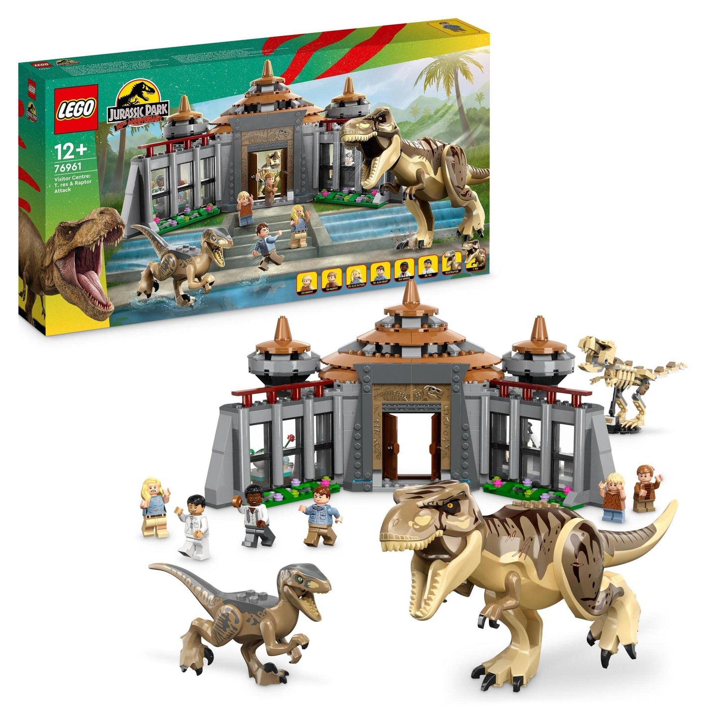 LEGO Jurassic Park Visitor Centre: T. rex & Raptor Attack 76961 Amazon