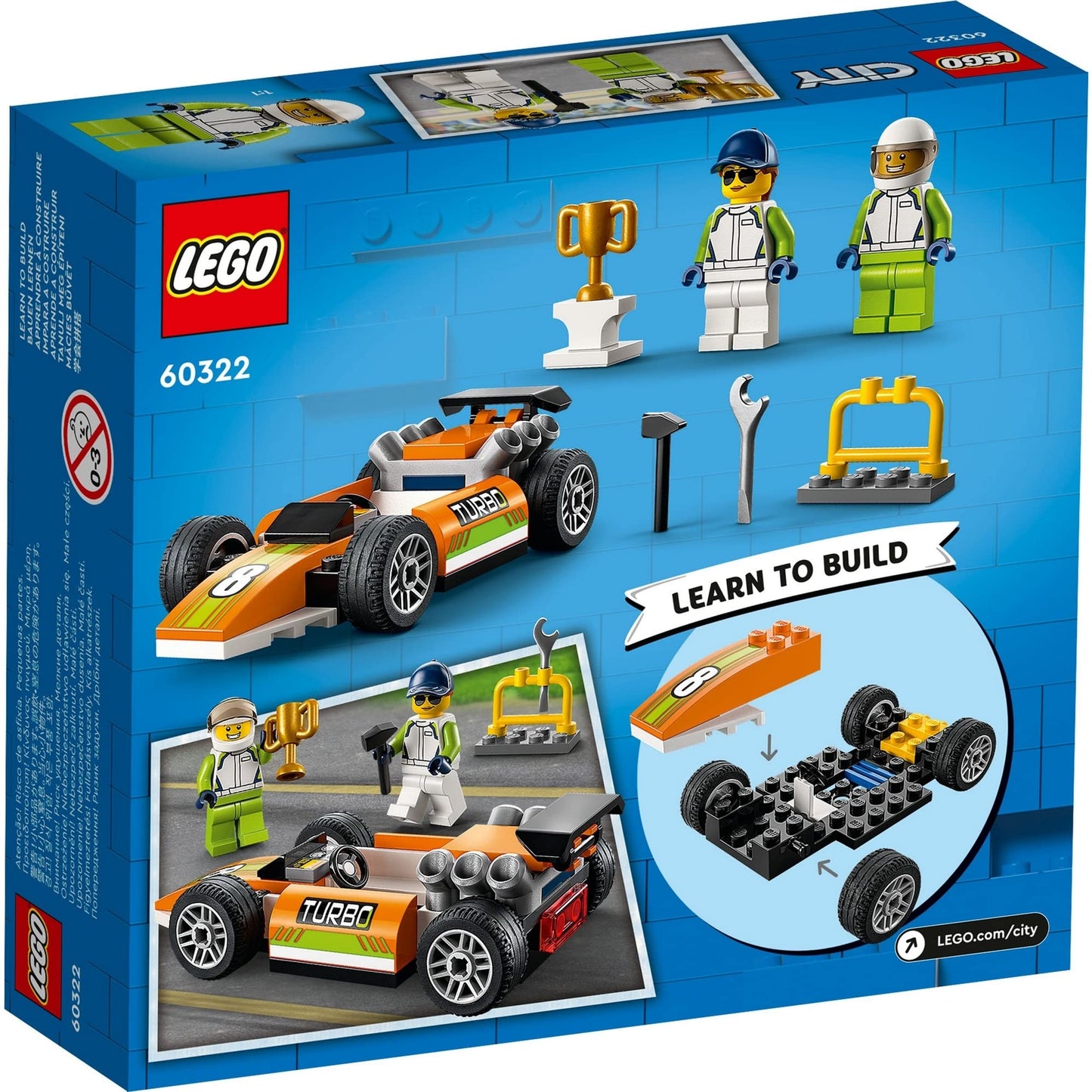 LEGO 60322 City Great Vehicles Race Car F1 Style Toy Amazon