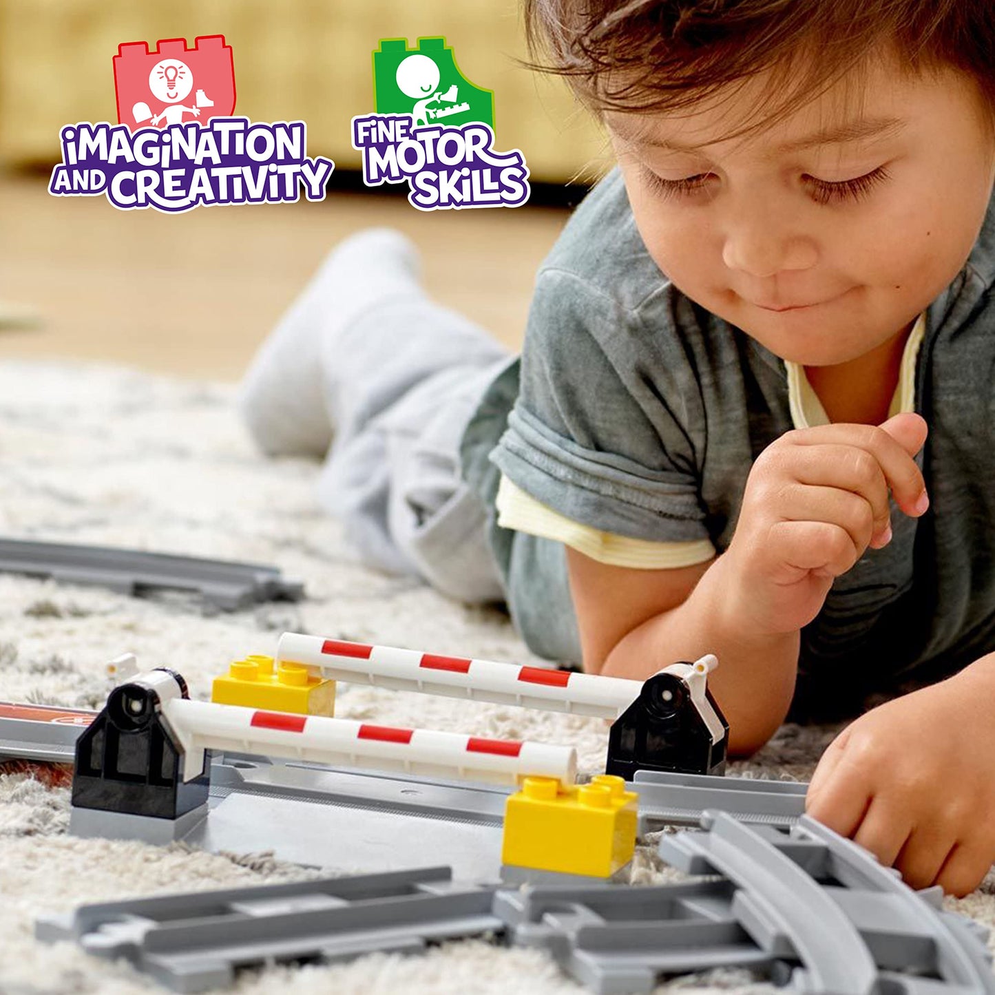 LEGO® DUPLO® Town Train Tracks 10882 Building Toy