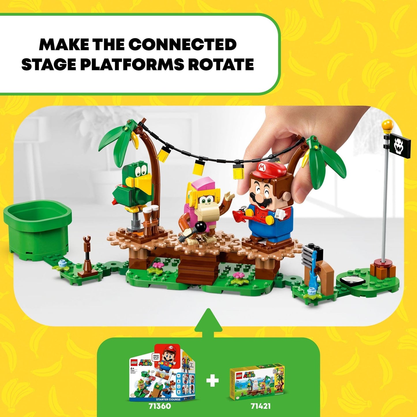 LEGO Super Mario Dixie Kong’s Jungle Jam Expansion Set 71421 Collectible Building Toy Amazon
