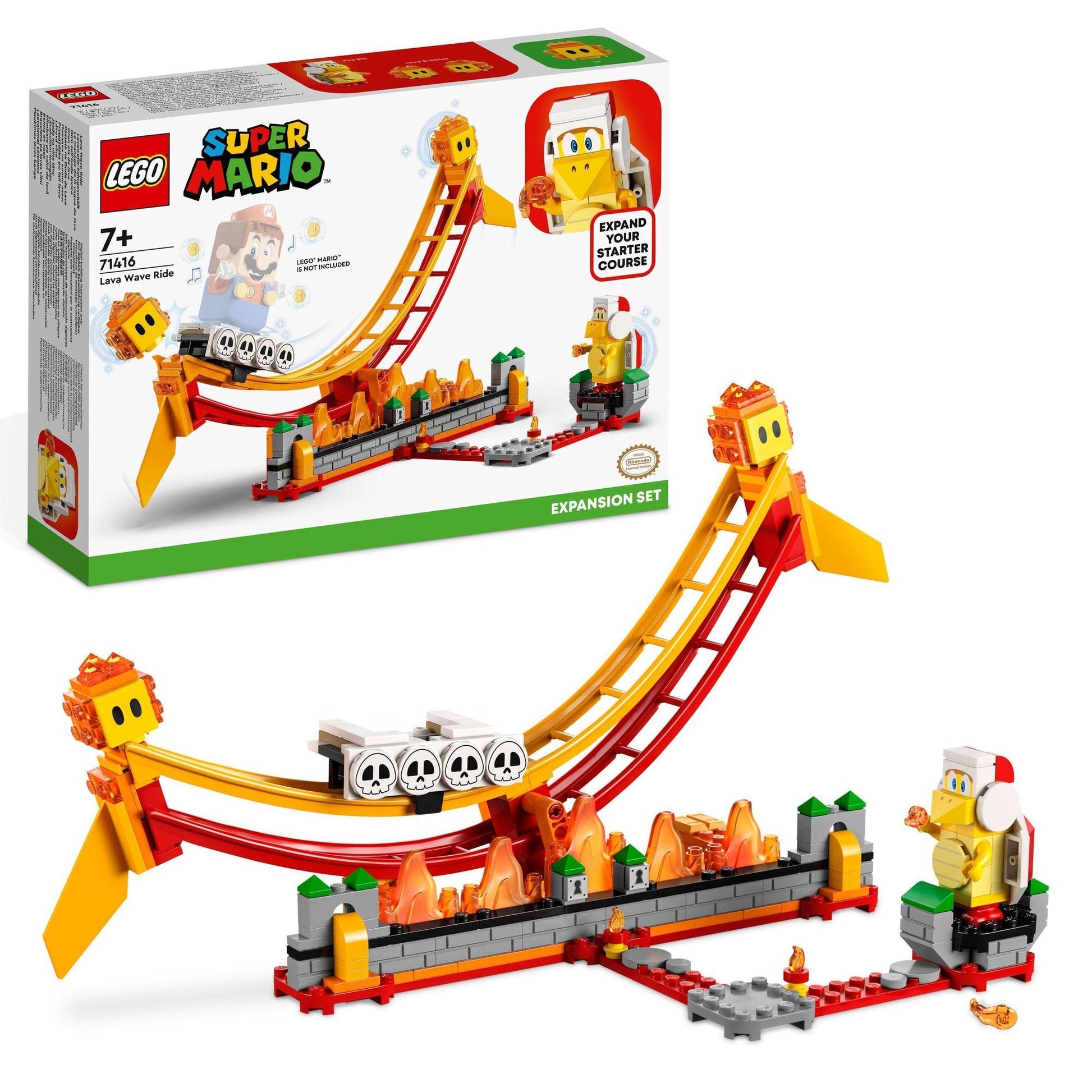 LEGO Super Mario Lava Wave Ride Expansion Set 71416 Collectible Building Toy Amazon