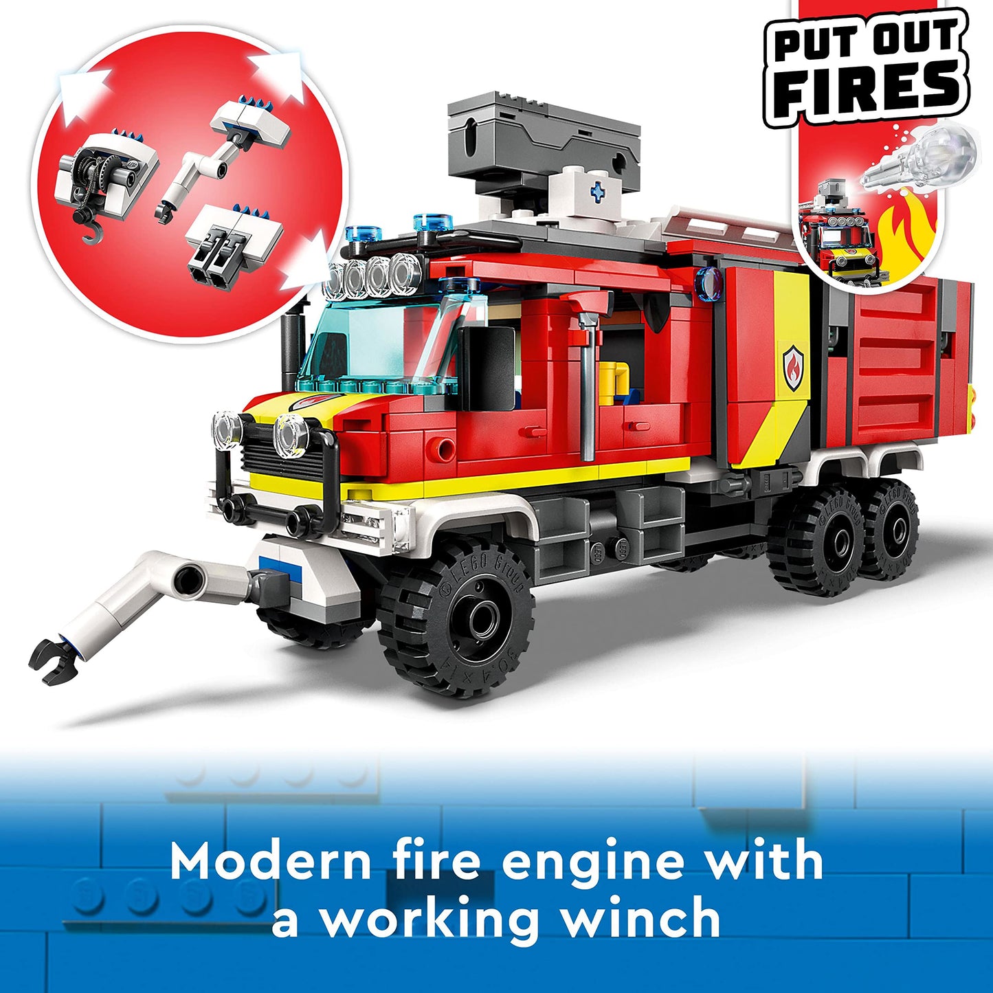 LEGO® City Fire Command Unit 60374 Building Toy Set Amazon