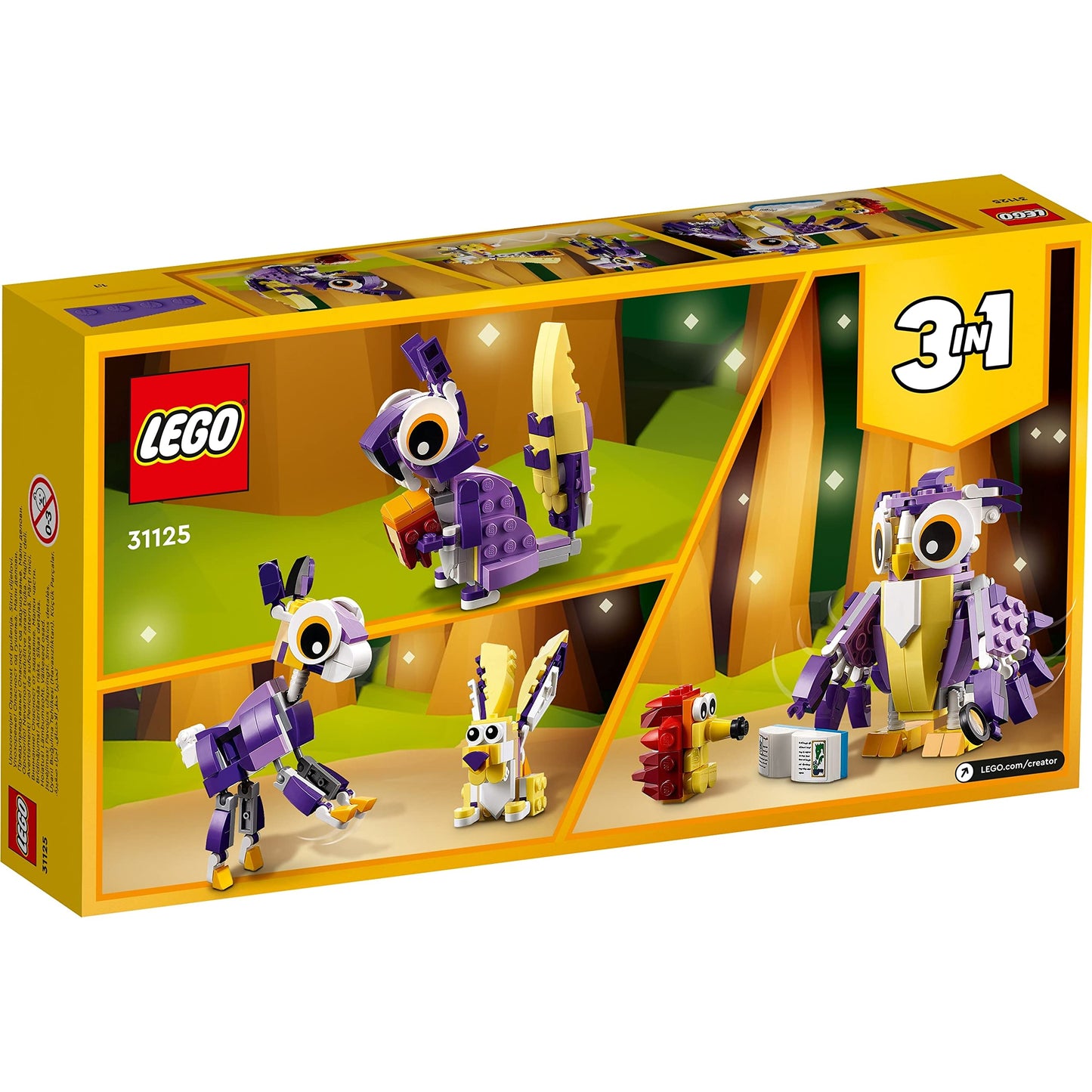 LEGO Creator 3 in1 Fantasy Forest Creatures 31125 Building