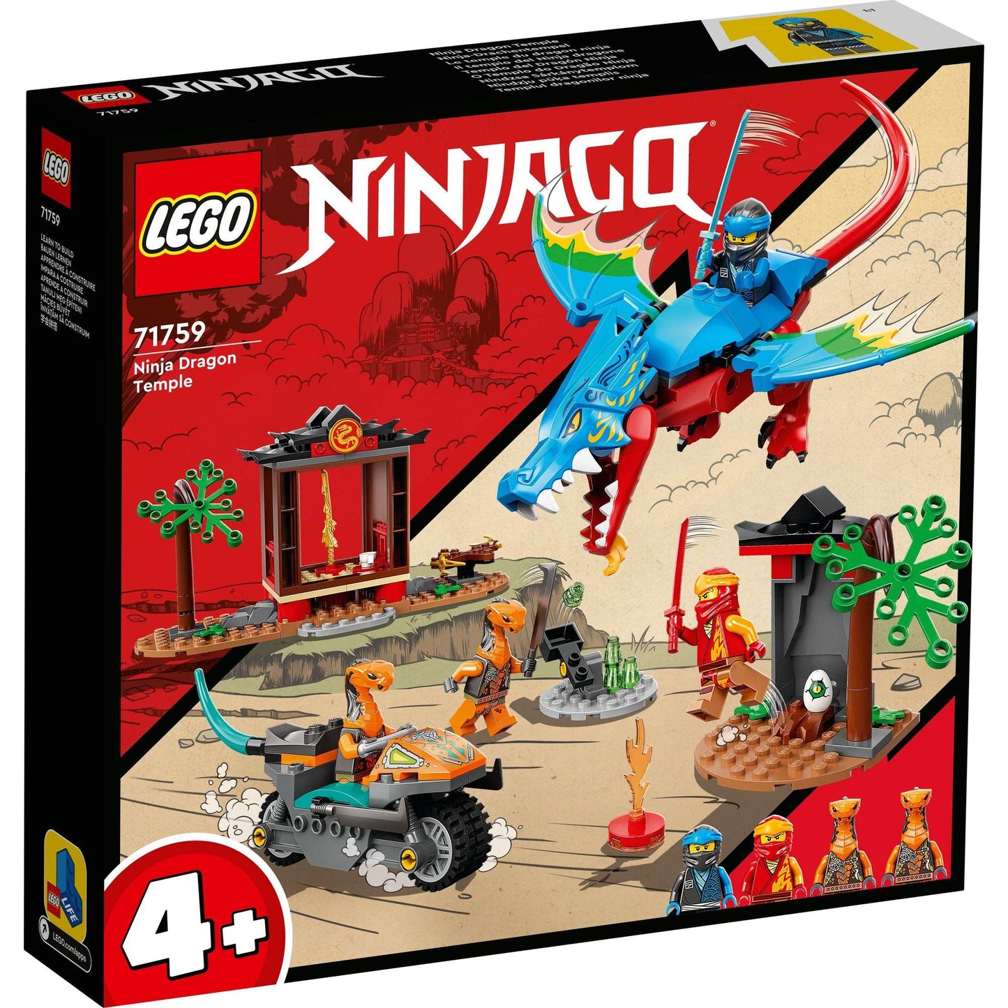 LEGO NINJAGO Ninja Dragon Temple Playset; Building Kit 71759 Amazon