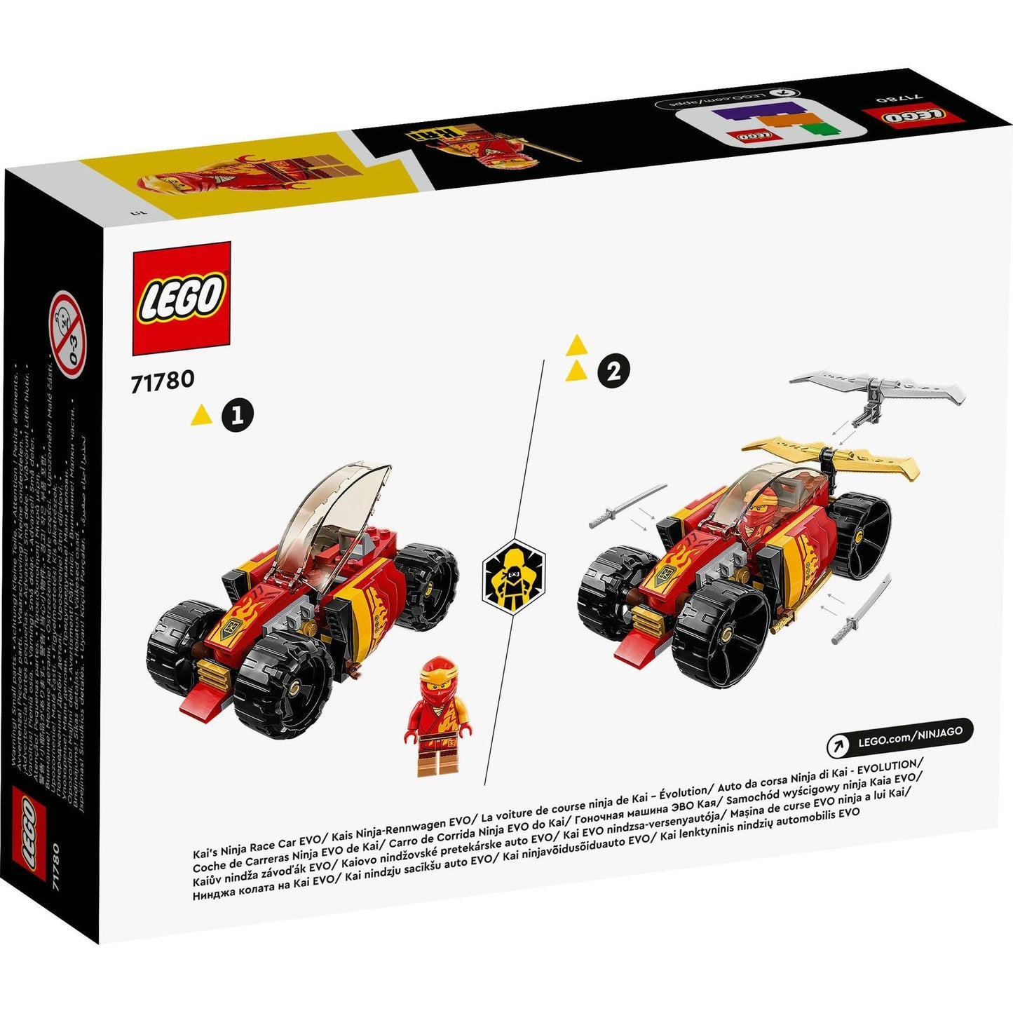 LEGO® NINJAGO® Kai’s Ninja Race Car EVO 71780 Building Toy Amazon