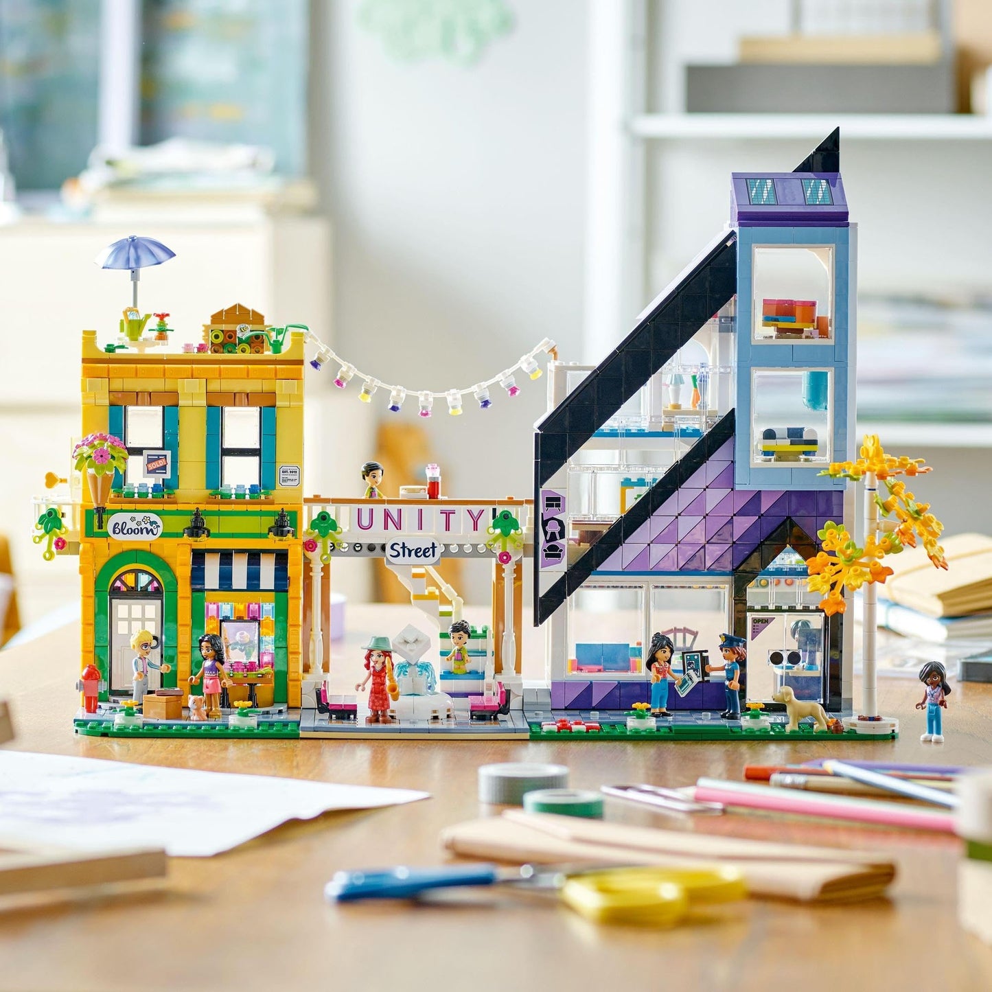 LEGO Friends Downtown Flower and Design Stores 41732 Building Toy Amazon