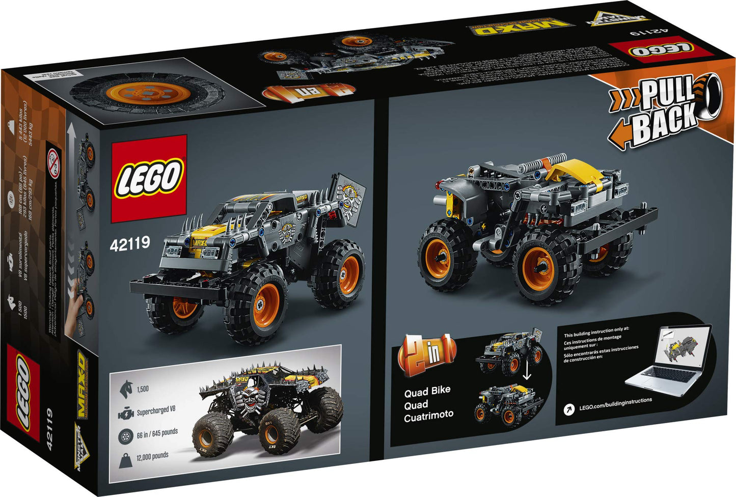 LEGO Technic Monster Jam Max-D 42119 Amazon
