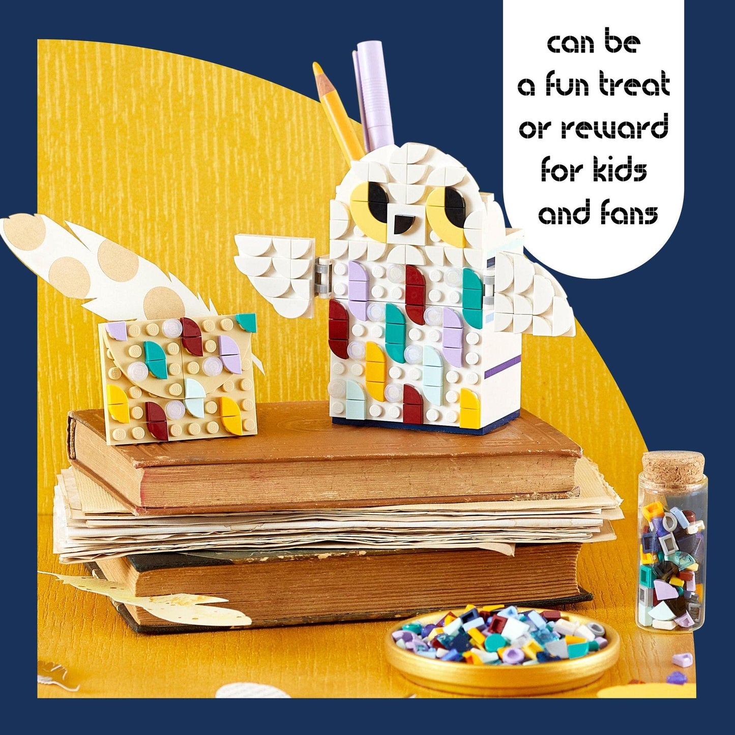 LEGO DOTS Hedwig Pencil Holder 41809 DIY Desk Kit Amazon