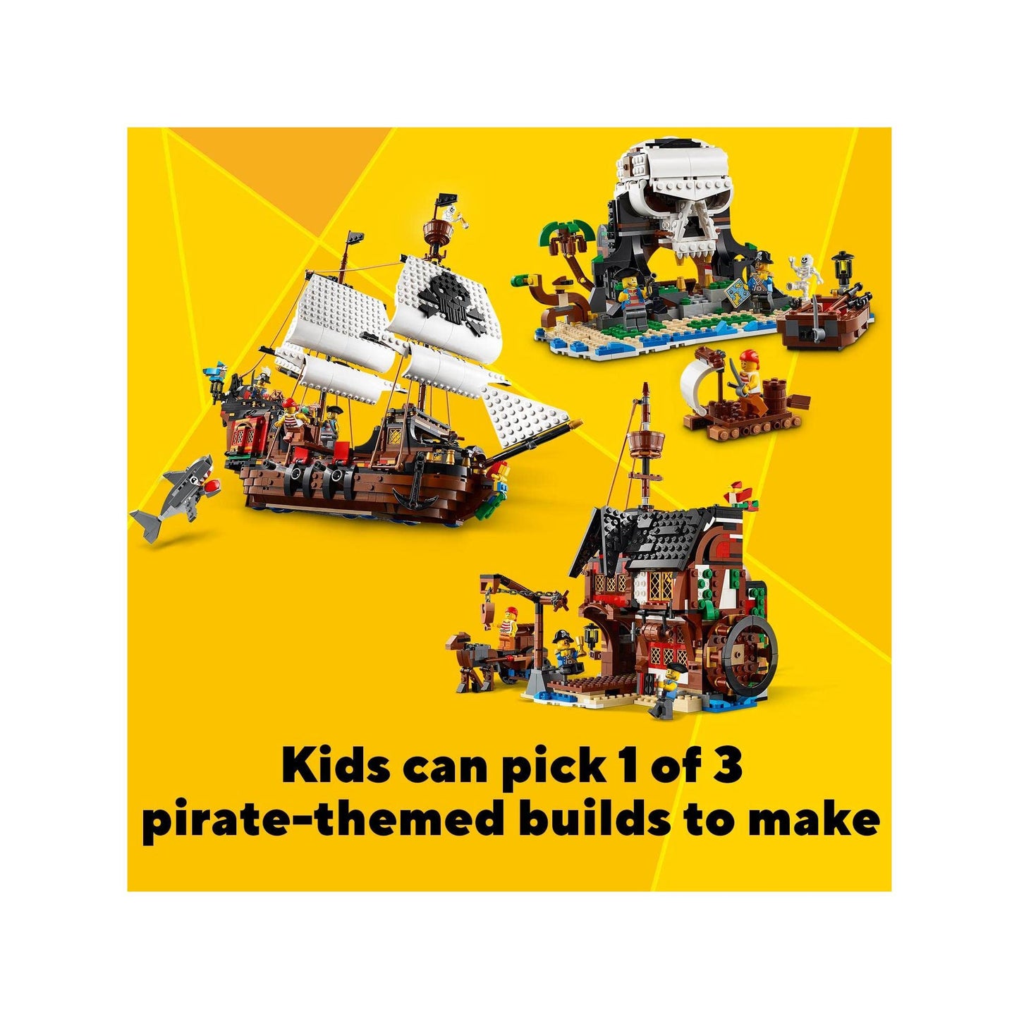 LEGO Creator 3in1 Pirate Ship 31109 Building Kit Amazon
