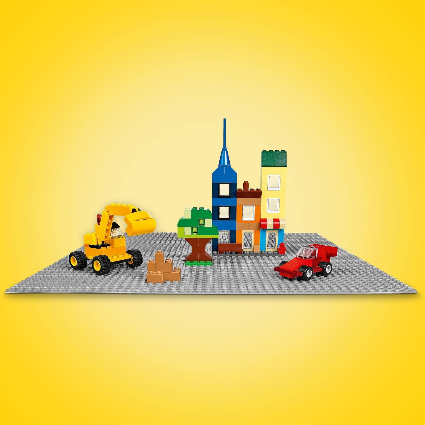 LEGO Classic Grey Baseplate, 48x48 Stud Building Base, Build and Display Board 11024