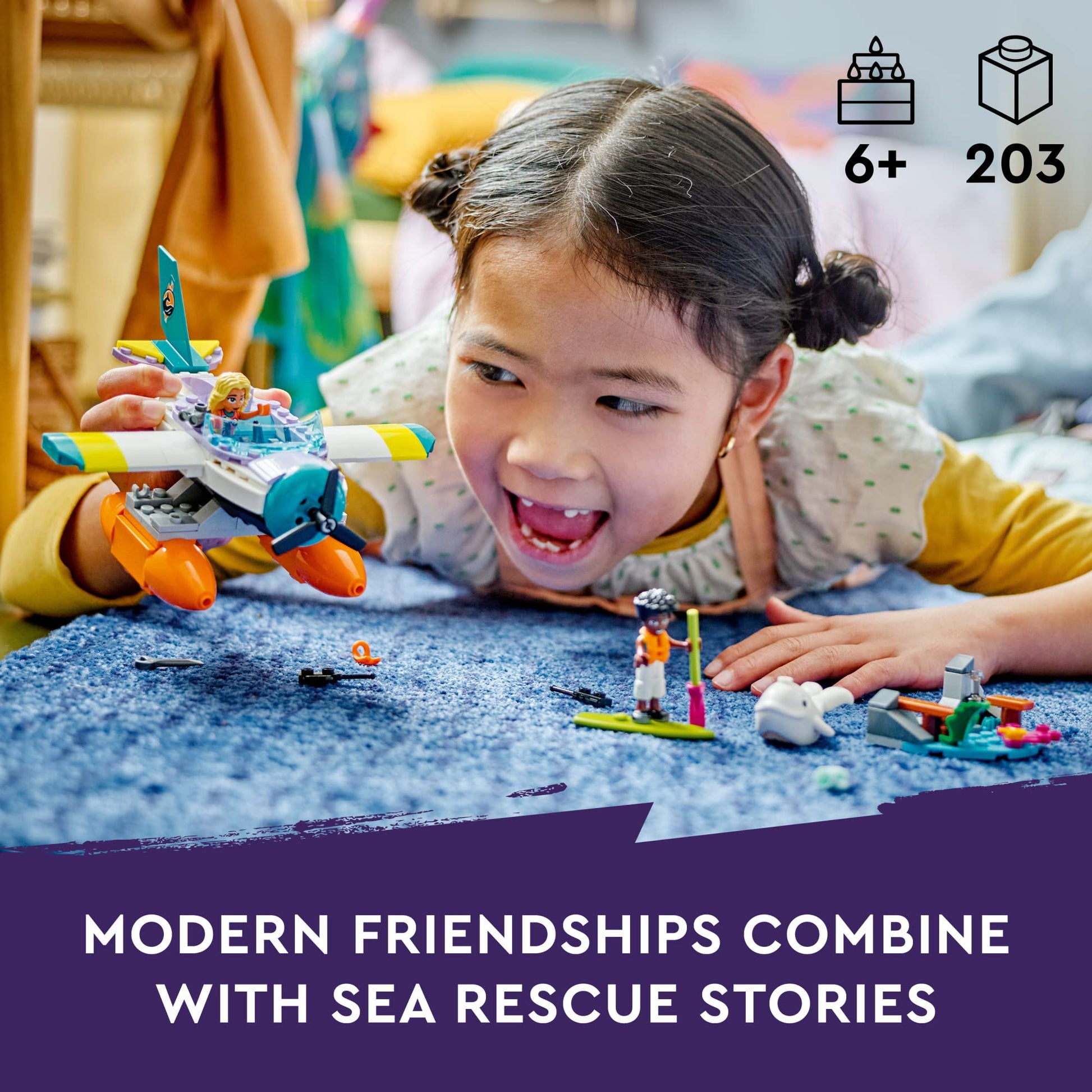 LEGO Friends Sea Rescue Plane 41752 Building Toy Amazon