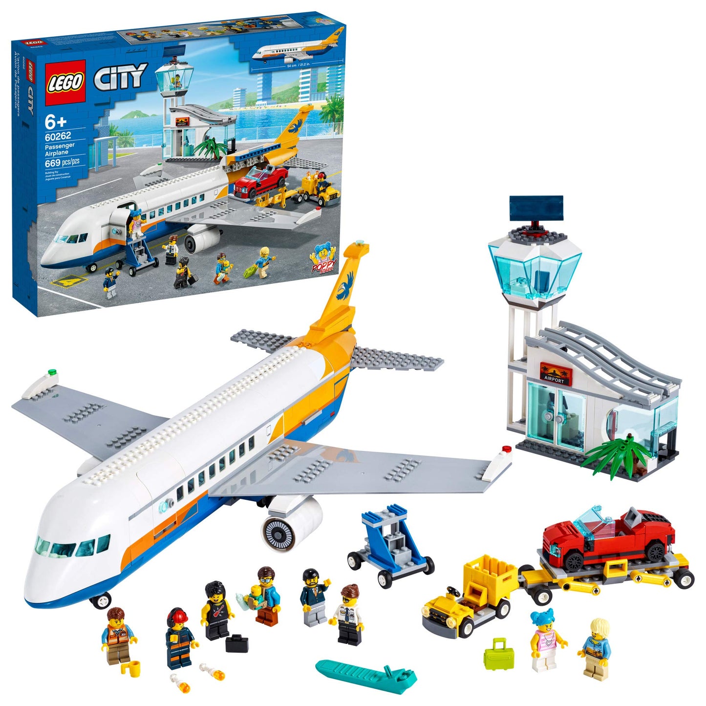 LEGO City Passenger Airplane 60262, with Radar Tower Amazon
