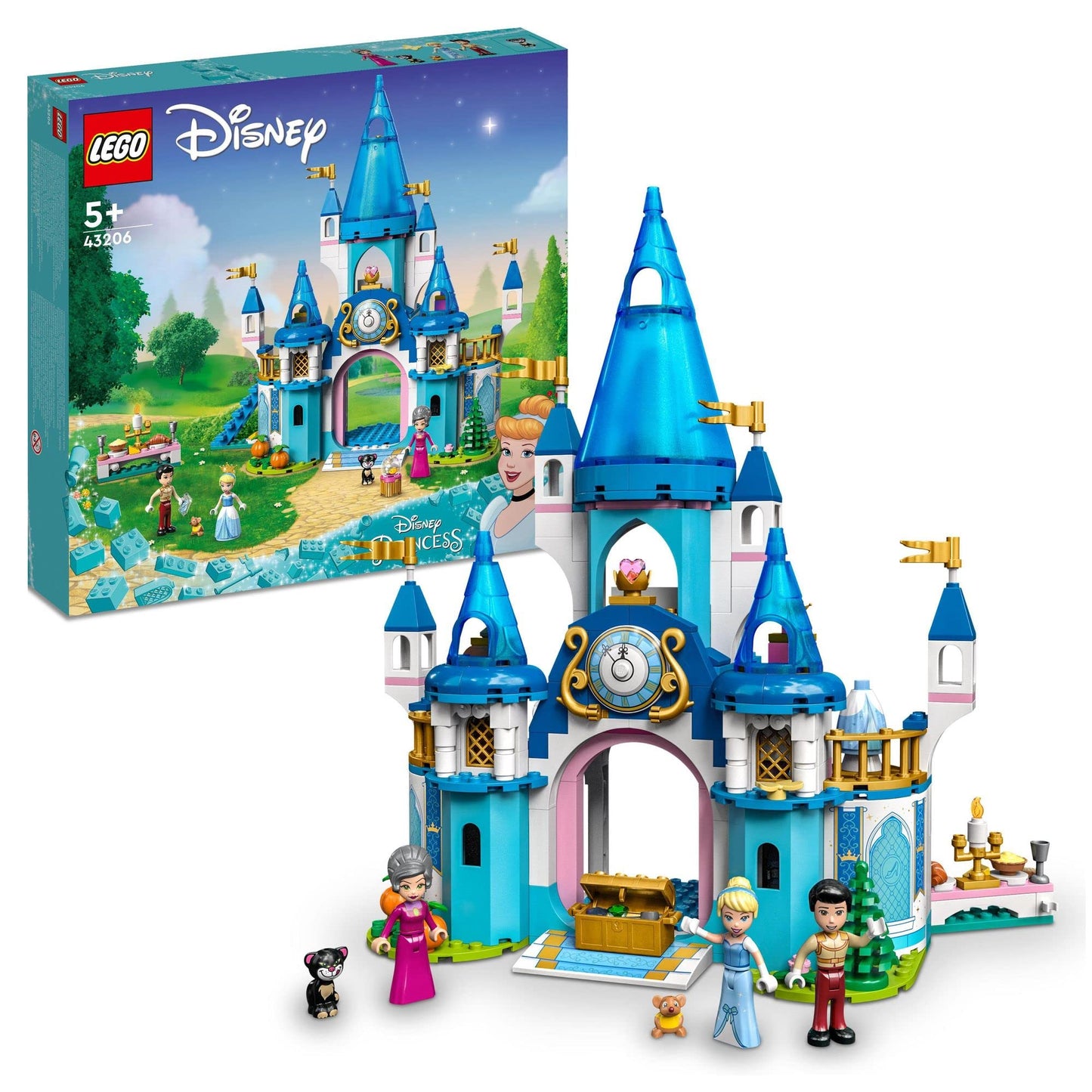 LEGO Disney Cinderella and Prince Charming’s Castle Building Kit Amazon