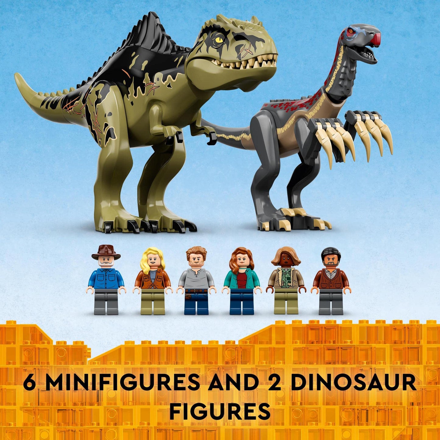 LEGO Jurassic World Giganotosaurus and Therizinosaurus Attack 76949