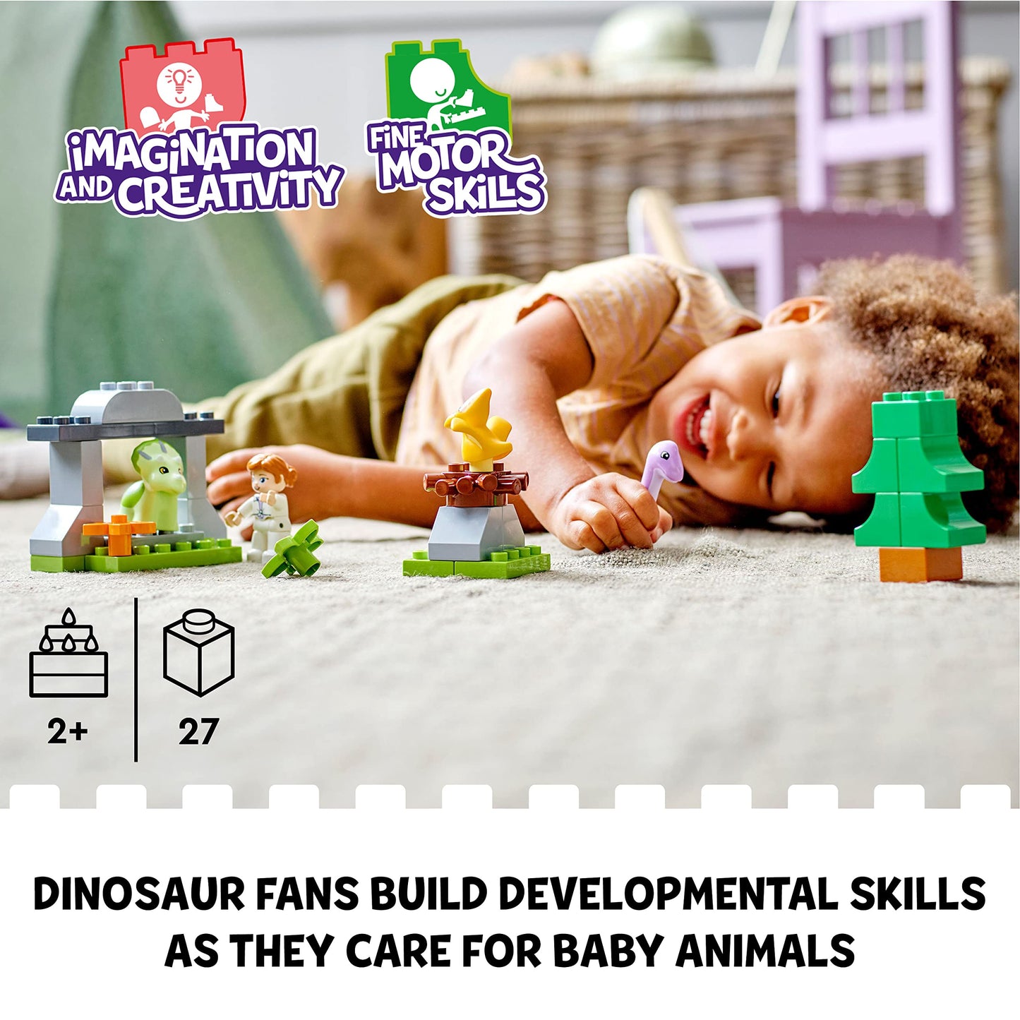 LEGO DUPLO® Jurassic World Dinosaur Nursery Building Toy Amazon