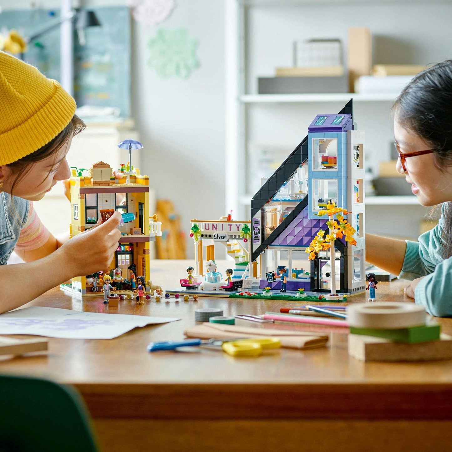LEGO Friends Downtown Flower and Design Stores 41732 Building Toy Amazon