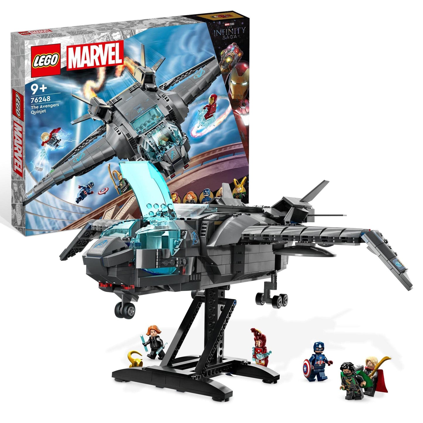 LEGO Super Heroes Marvel The Avengers Quinjet 76248 Building Toy
