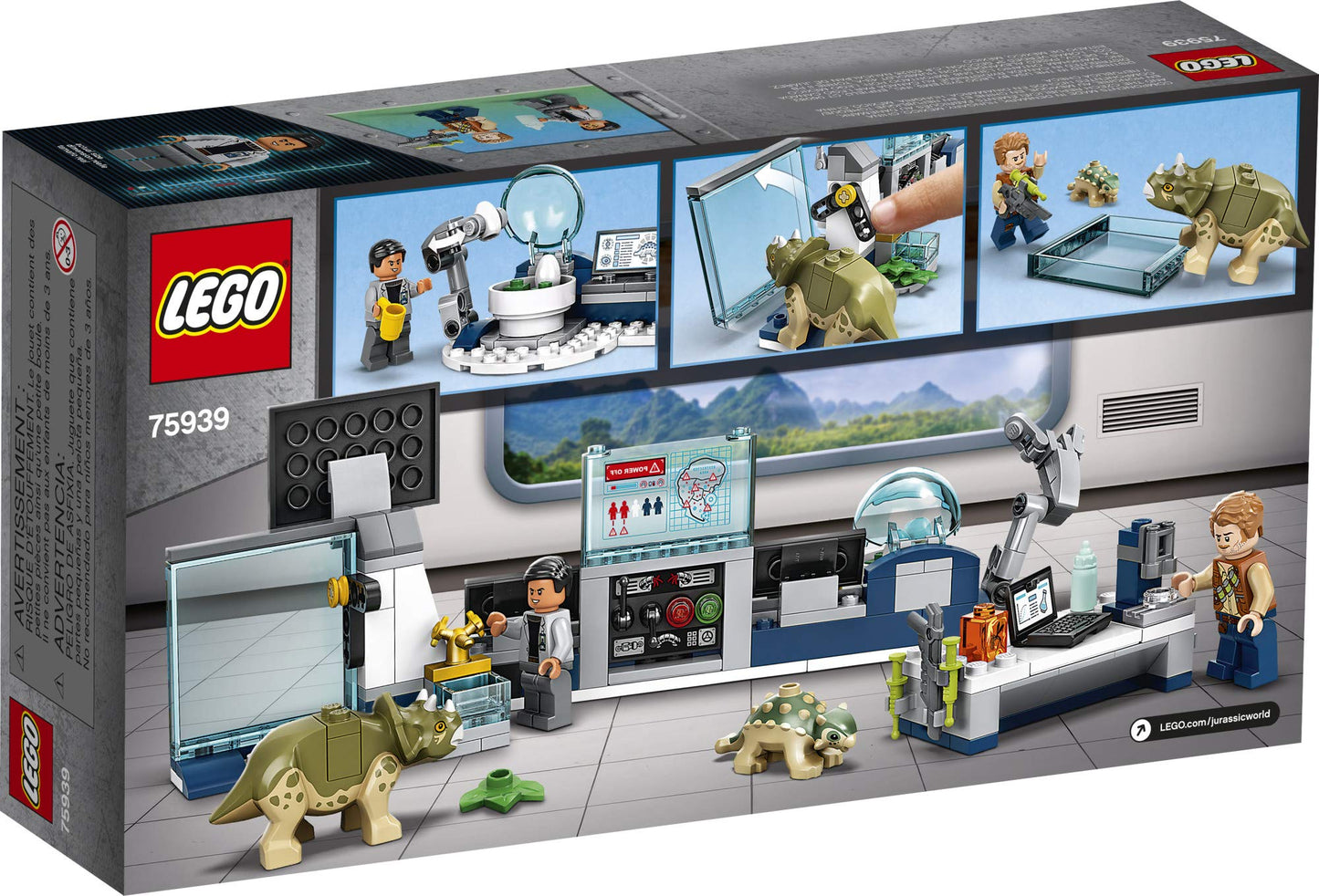 LEGO Jurassic World Dr. Wu's Lab: Baby Dinosaurs Breakout 75939 Fun Dinosaur Toy