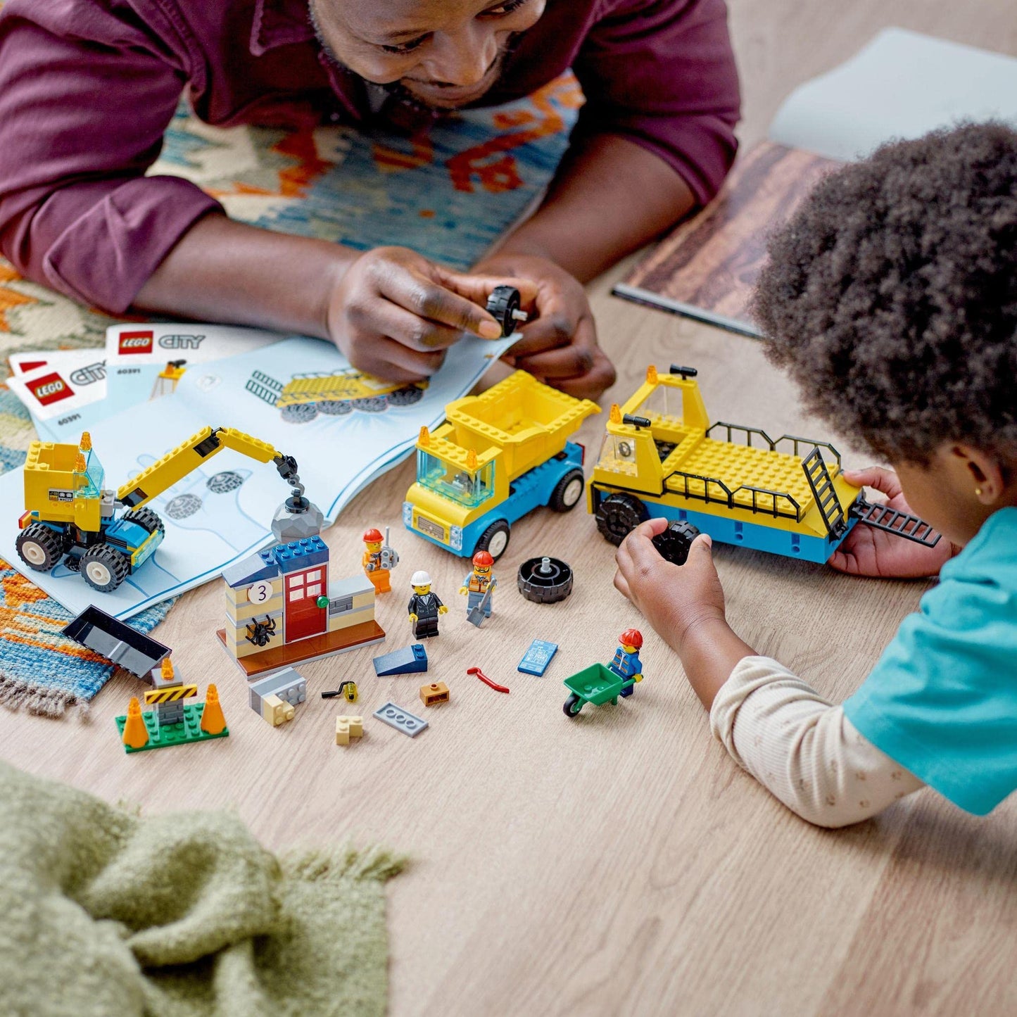 LEGO® City Construction Trucks and Wrecking Ball Crane 60391 Amazon