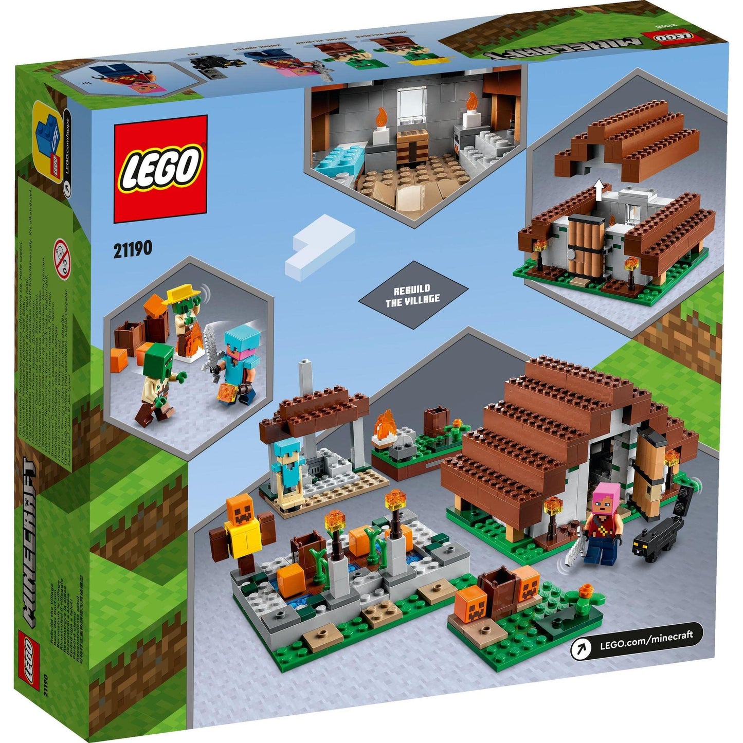 LEGO Minecraft The Abandoned Village Building Kit 21190 Amazon