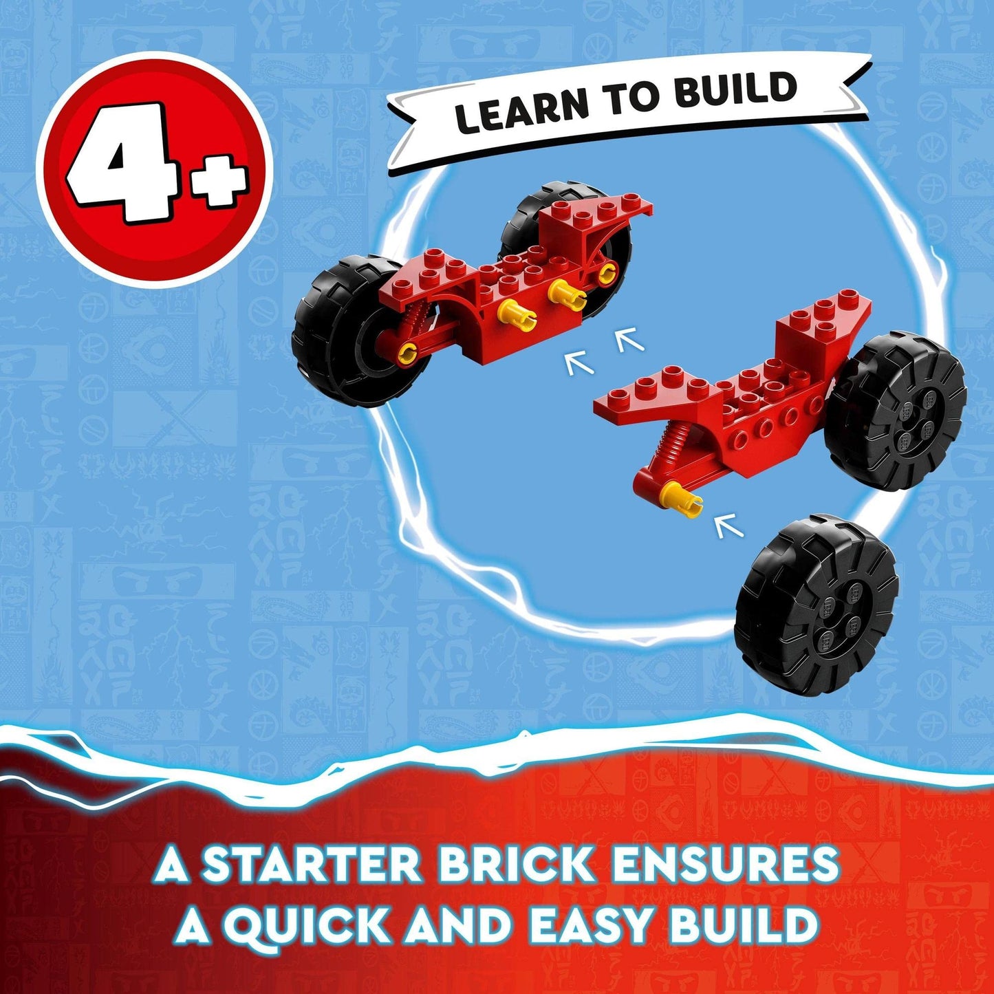 LEGO® NINJAGO® Kai and Ras’s Car and Bike Battle 71789 Building Toy Amazon