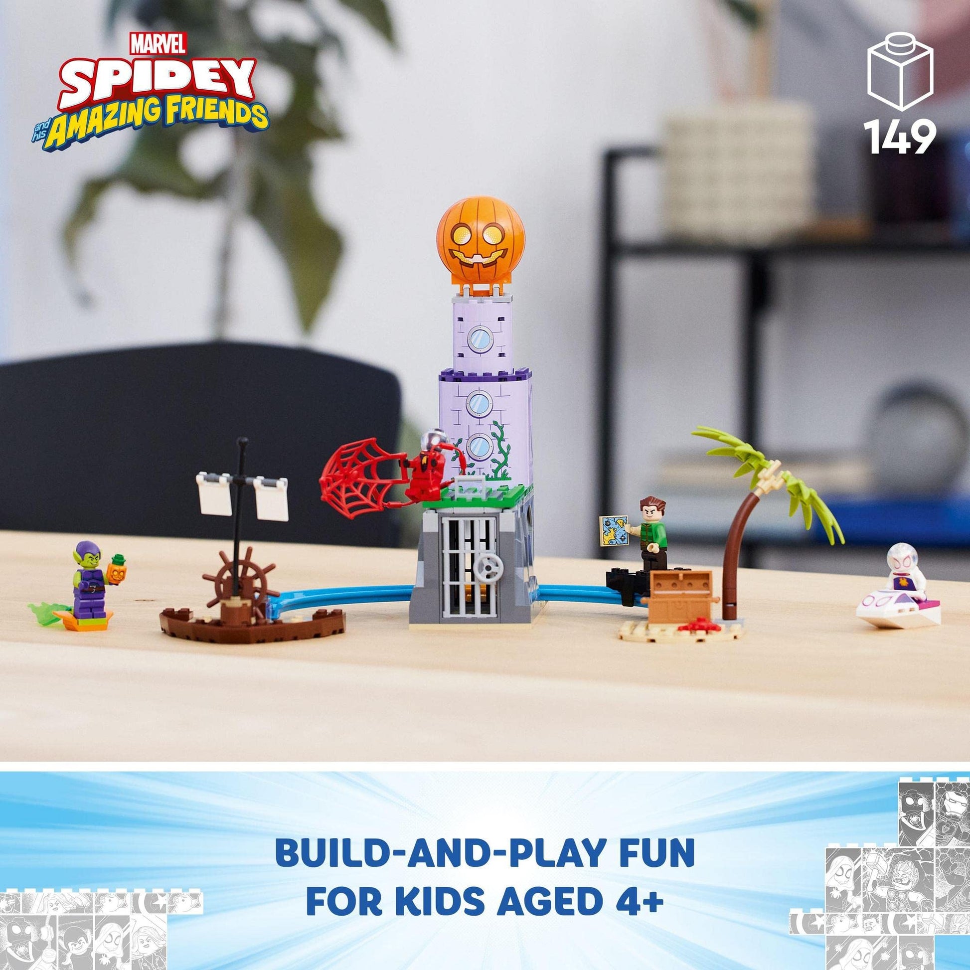 LEGO® Super Heroes Marvel Team Spidey at Green Goblin's Lighthouse 10790 Building Toy Amazon