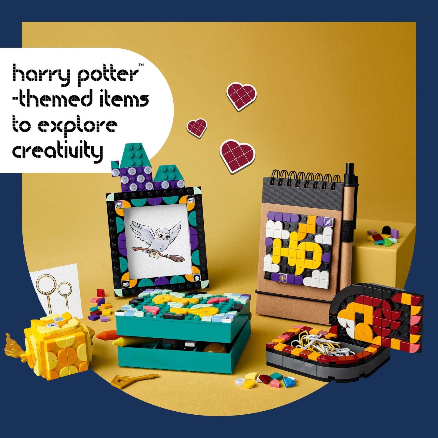 LEGO® DOTS Hogwarts™ Desktop Kit 41811 DIY Craft Decoration Kit
