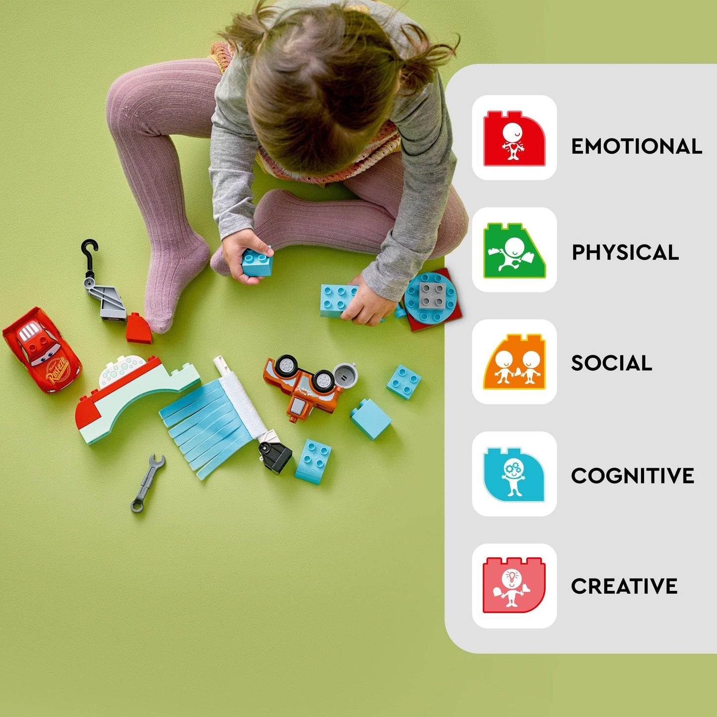 LEGO® DUPLO® Disney and Pixar’s Cars Lightning McQueen & Mater’s Car Wash Fun 10996 Building Toy Set; for Kids Aged 2 Amazon