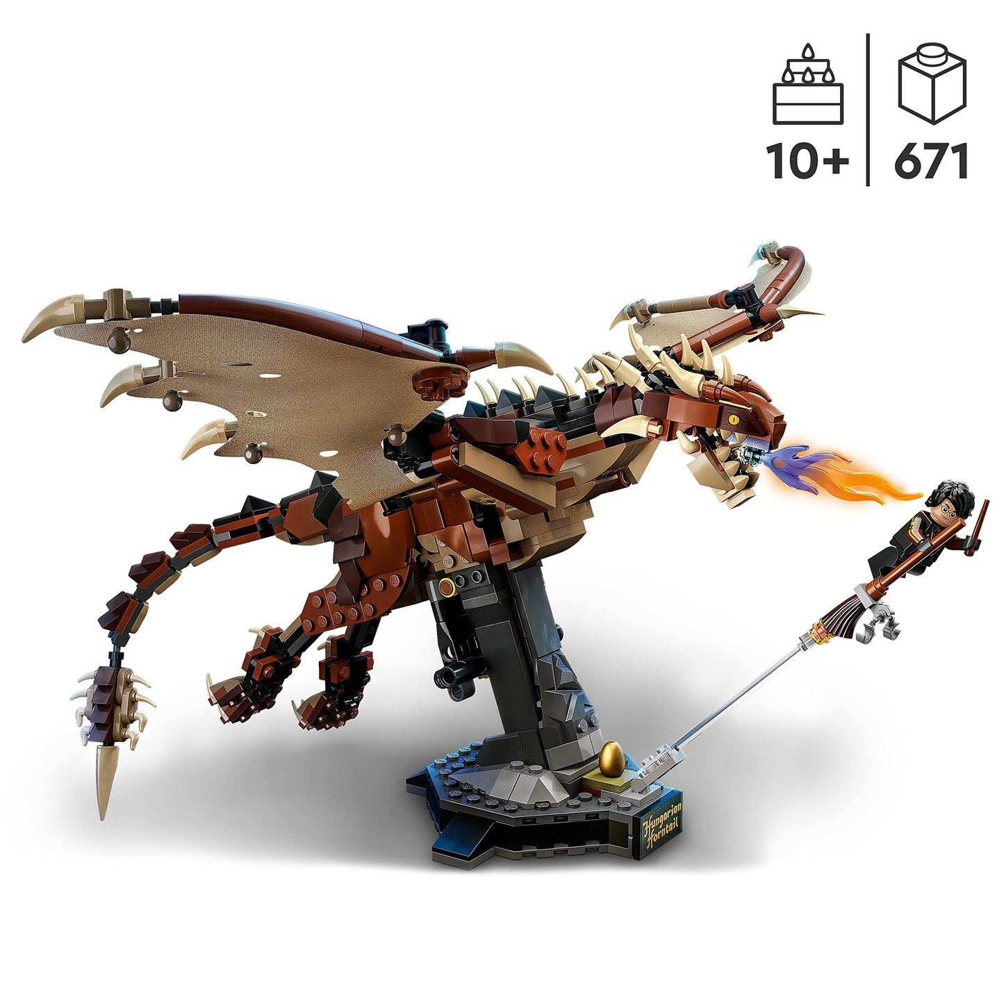 Lego Harry Potter 76406 Hungarian Horntail Species, Toy Blocks