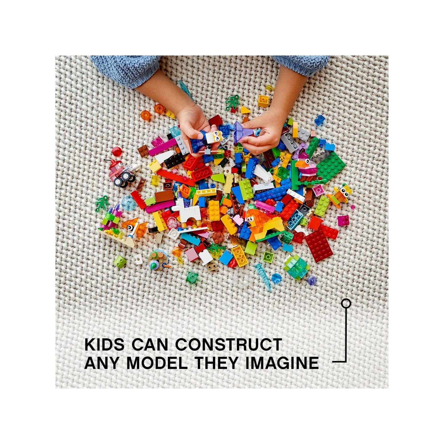 LEGO Classic Creative Transparent Bricks 11013 Building Set Amazon