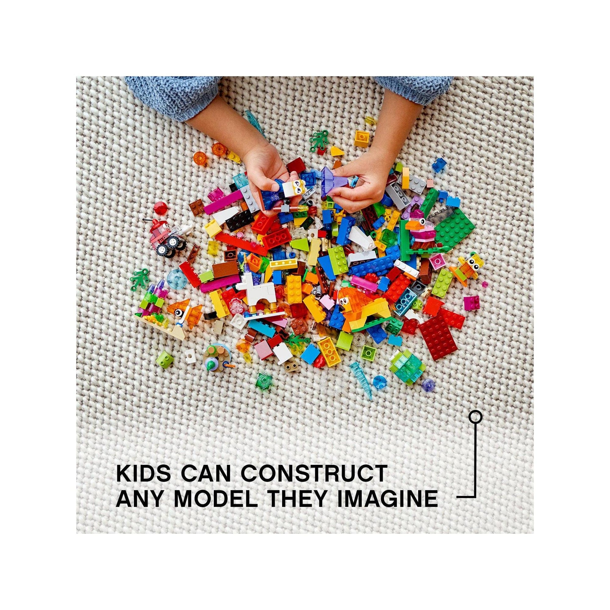 LEGO Classic Creative Transparent Bricks 11013 Building Set Amazon