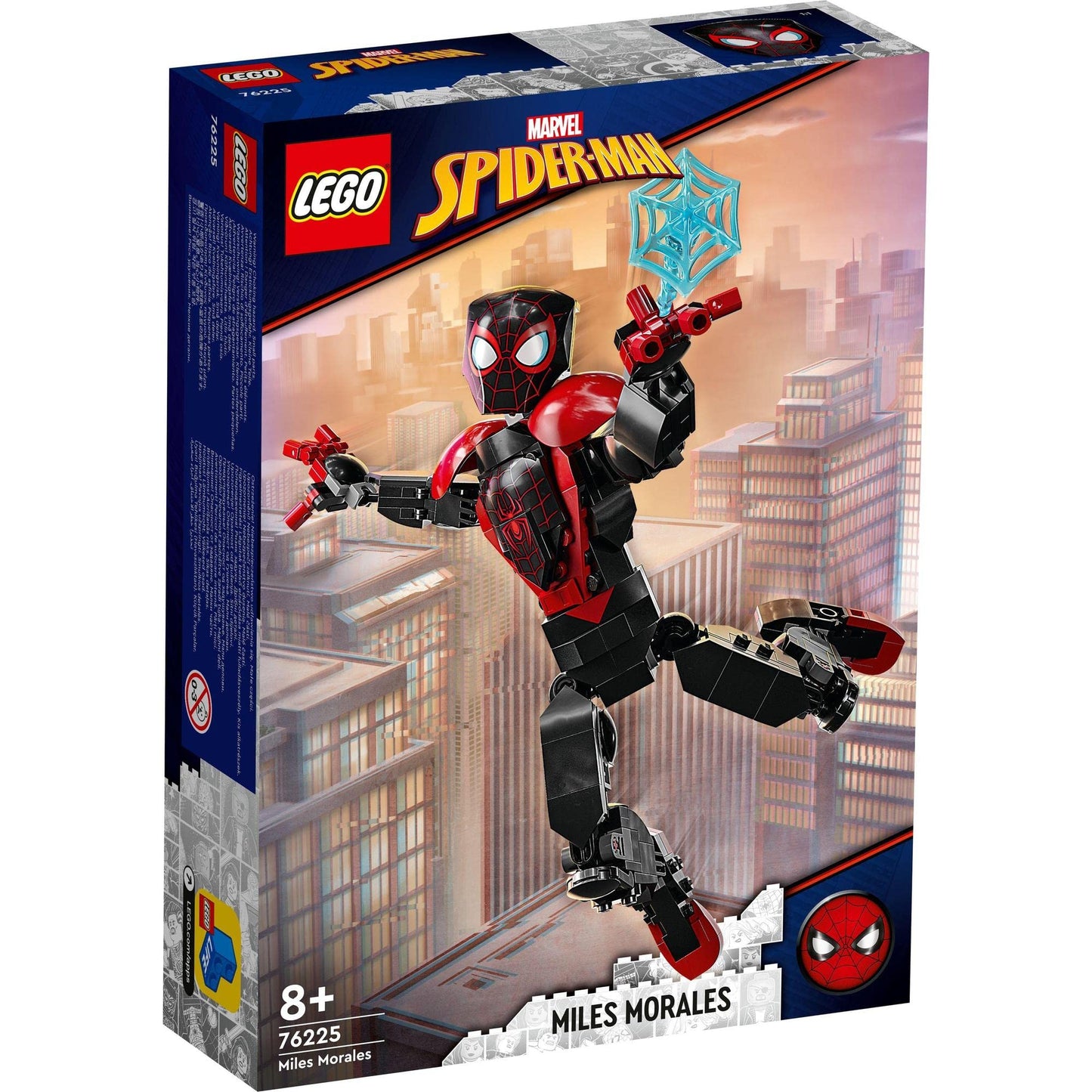 LEGO Marvel Miles Morales Figure Set, Fully Articulated Spider-Man Action Toy 76225 Amazon