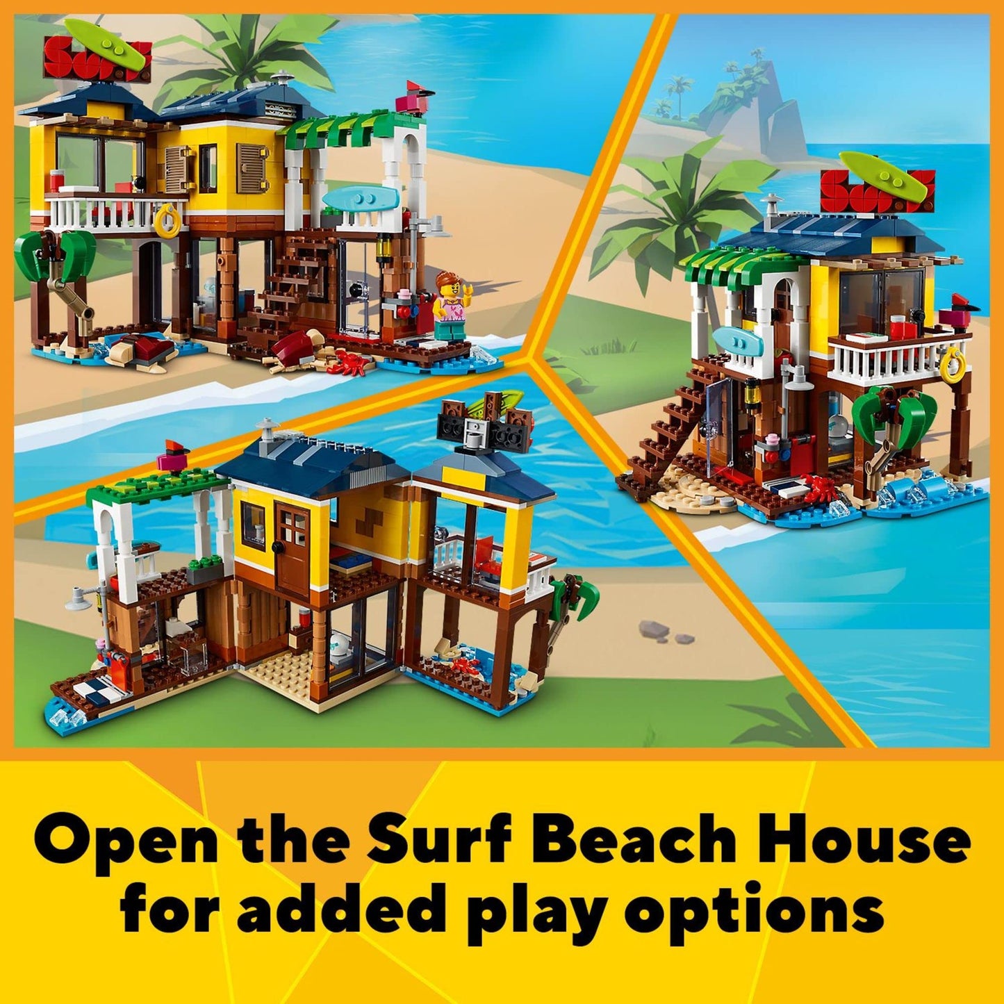 LEGO Creator 3in1 Surfer Beach House 31118 Building