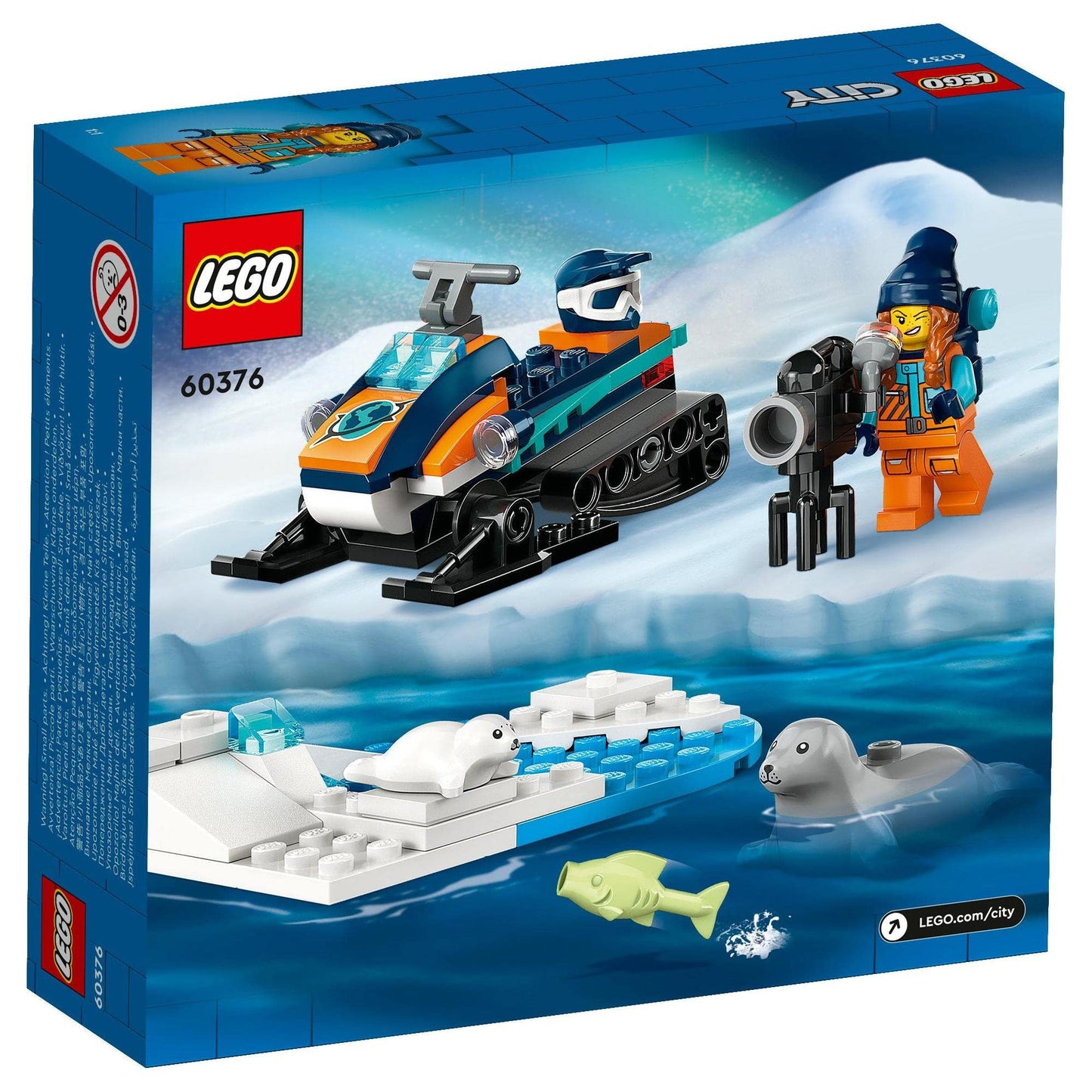 LEGO® City Arctic Explorer Snowmobile 60376 Building Toy Amazon