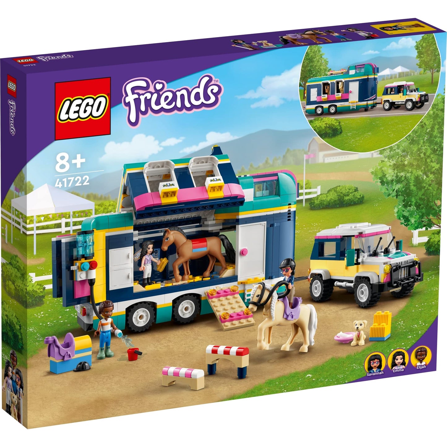 LEGO Friends Horse Show Trailer with 2 Toy Horses 41722 Amazon