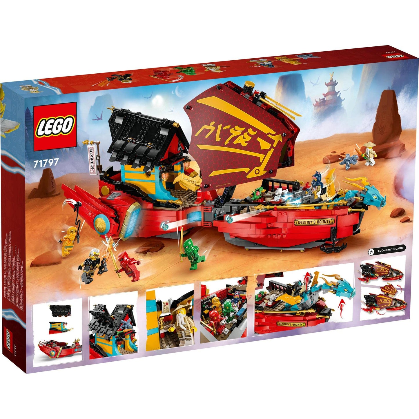 LEGO NINJAGO Destiny’s Bounty - Race Against time 71797 Building Toy Amazon