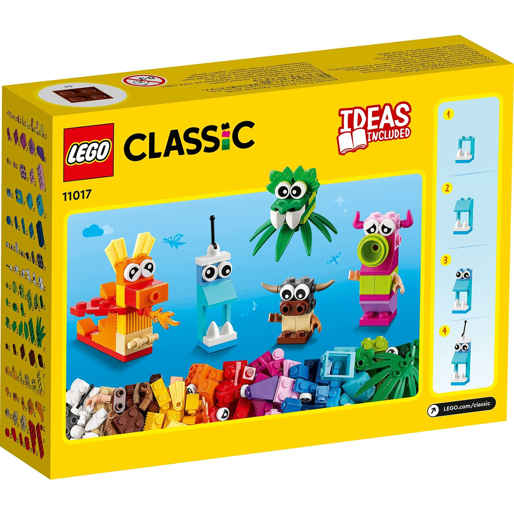 LEGO Classic Creative Monsters, 5 Mini Build Monster Toys 11017 Amazon