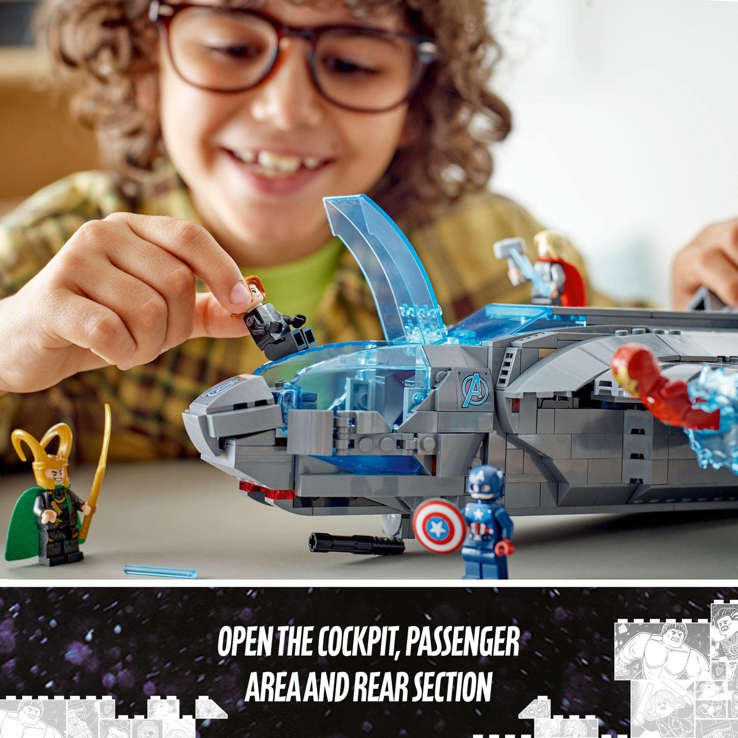 LEGO Super Heroes Marvel The Avengers Quinjet 76248 Building Toy