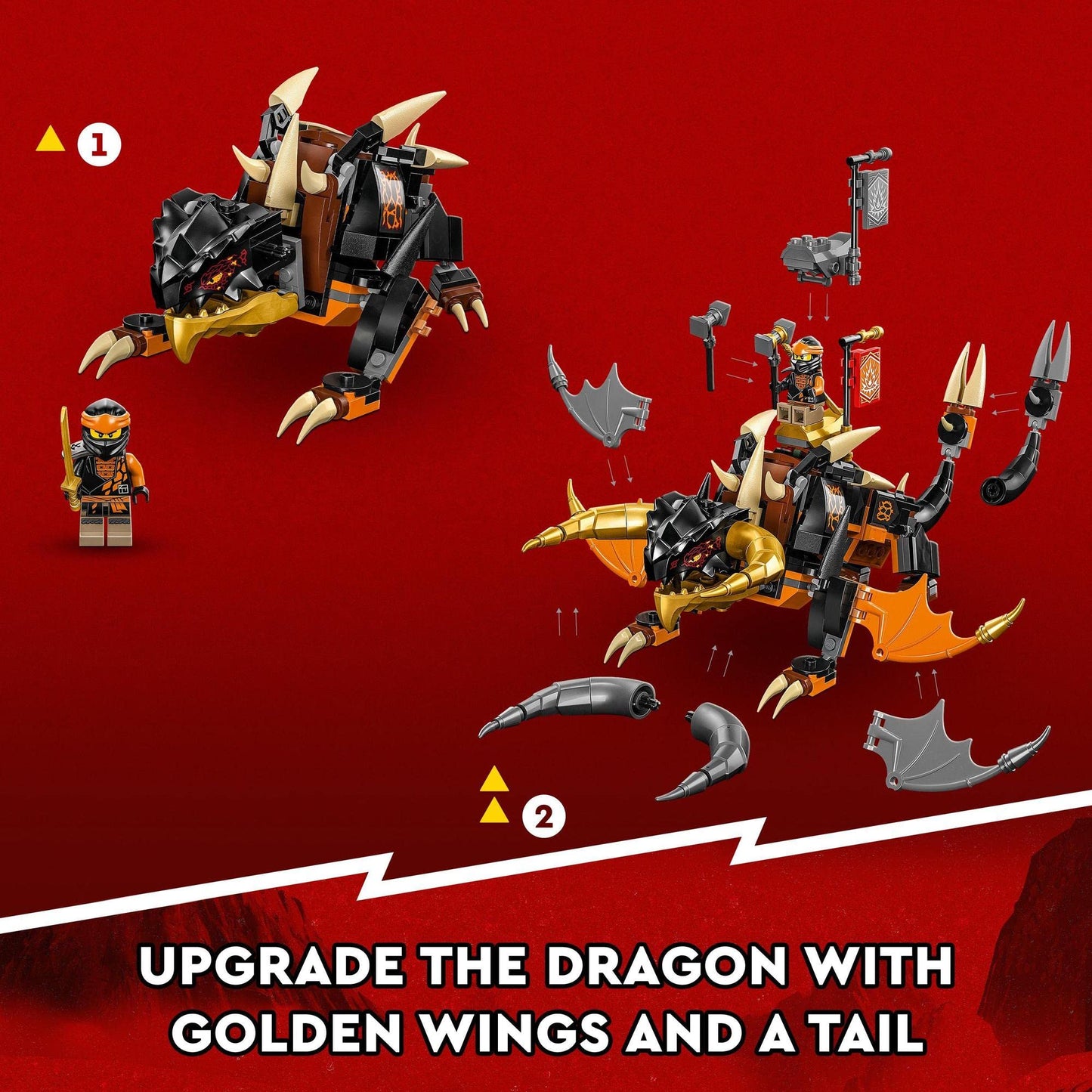 LEGO NINJAGO Cole’s Earth Dragon EVO 71782 Building Toy Amazon